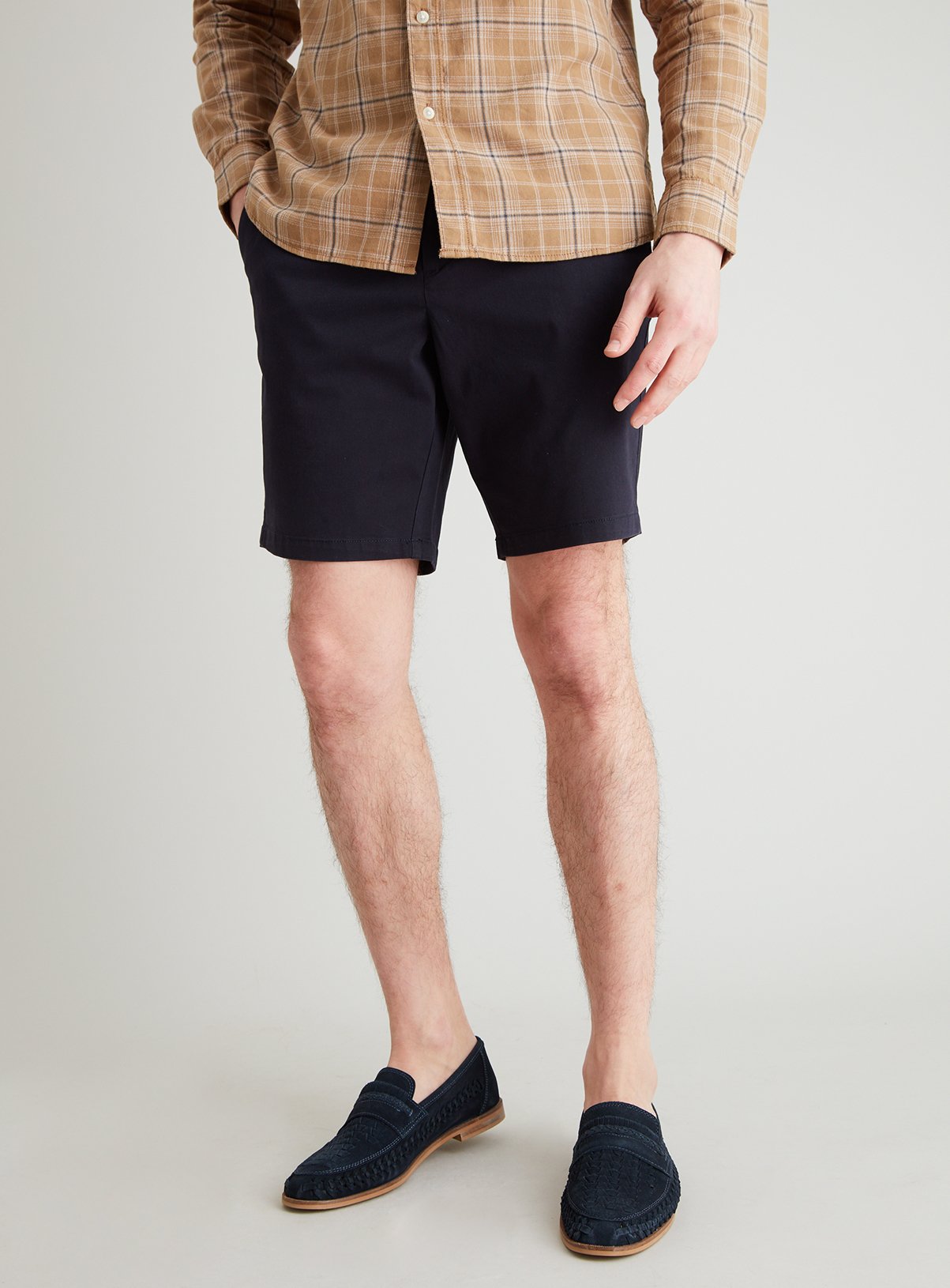 navy chino shorts