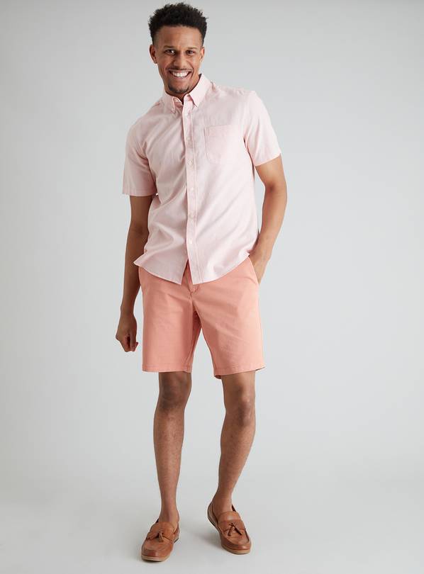 salmon pink mens shorts
