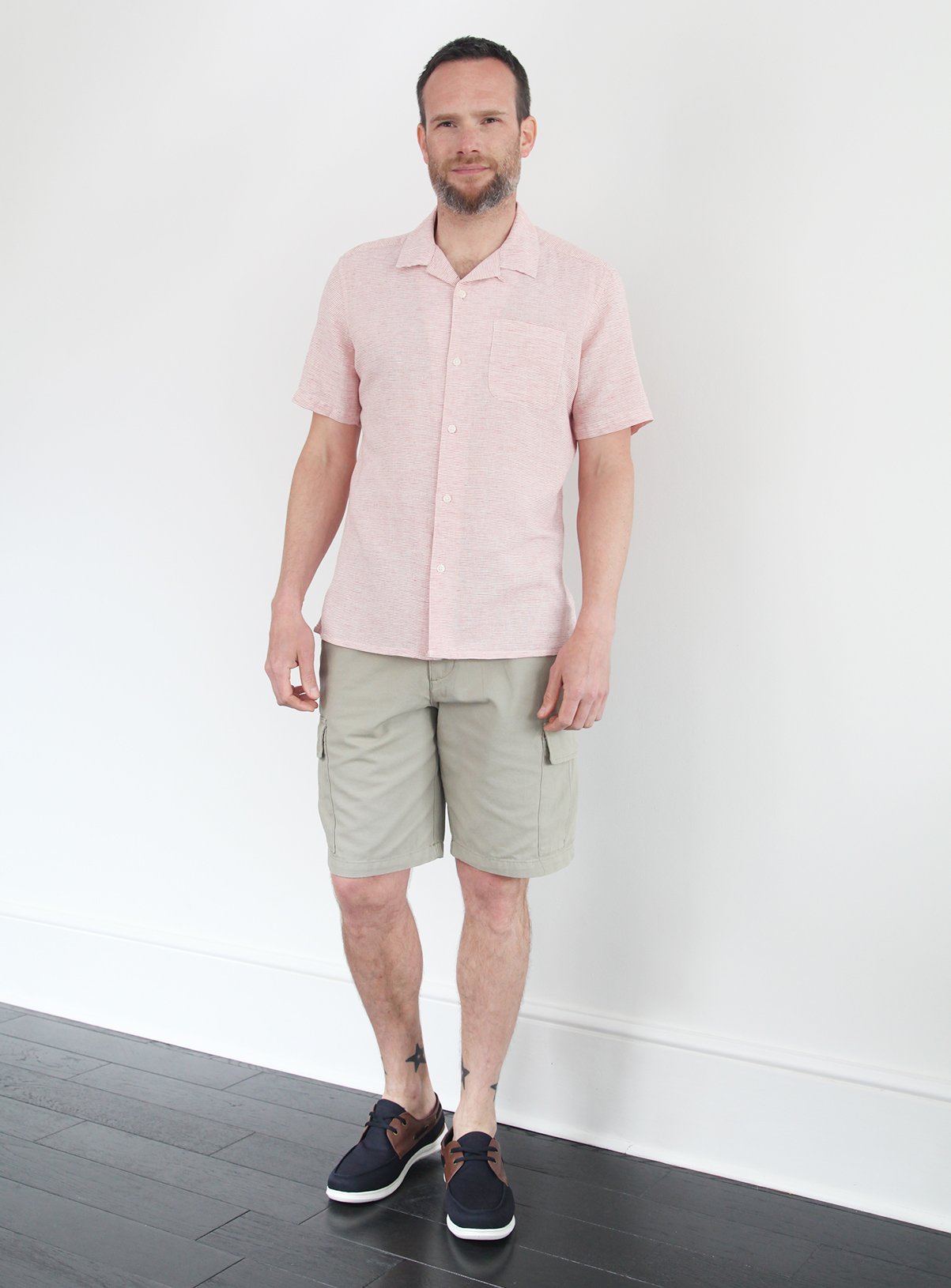 Orange Stripe Linen-Rich Regular Fit Shirt Review