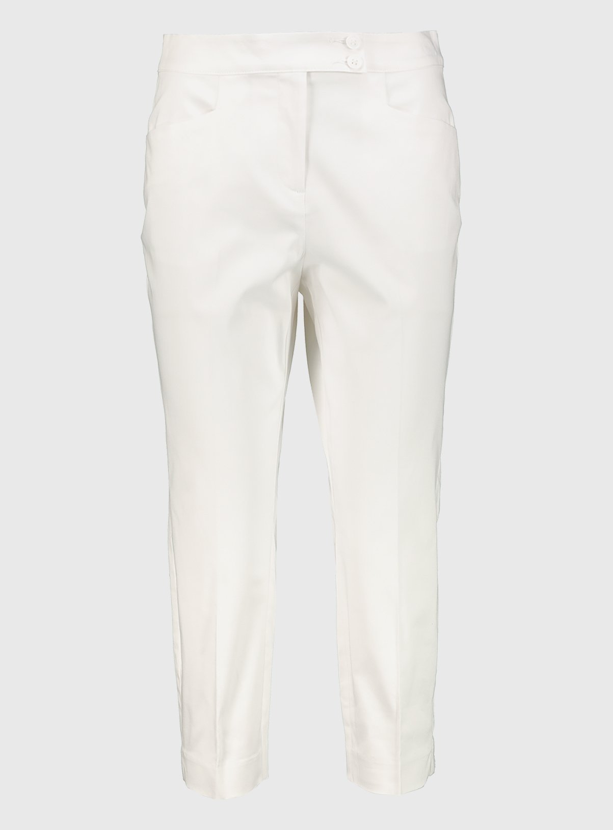 White Cotton-Rich Sateen Smart Capris Review