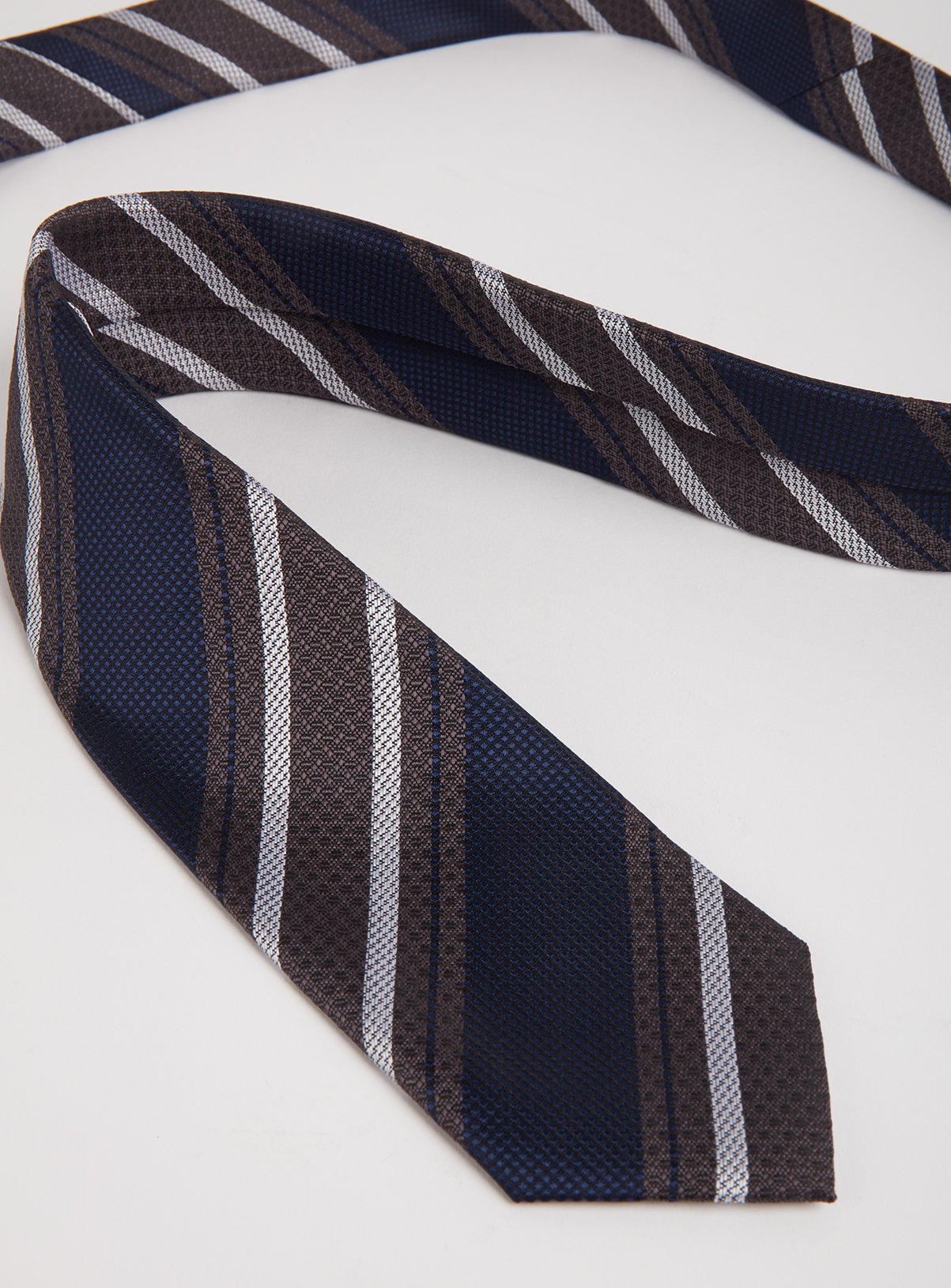 Blue & Grey Stripe Tie Review