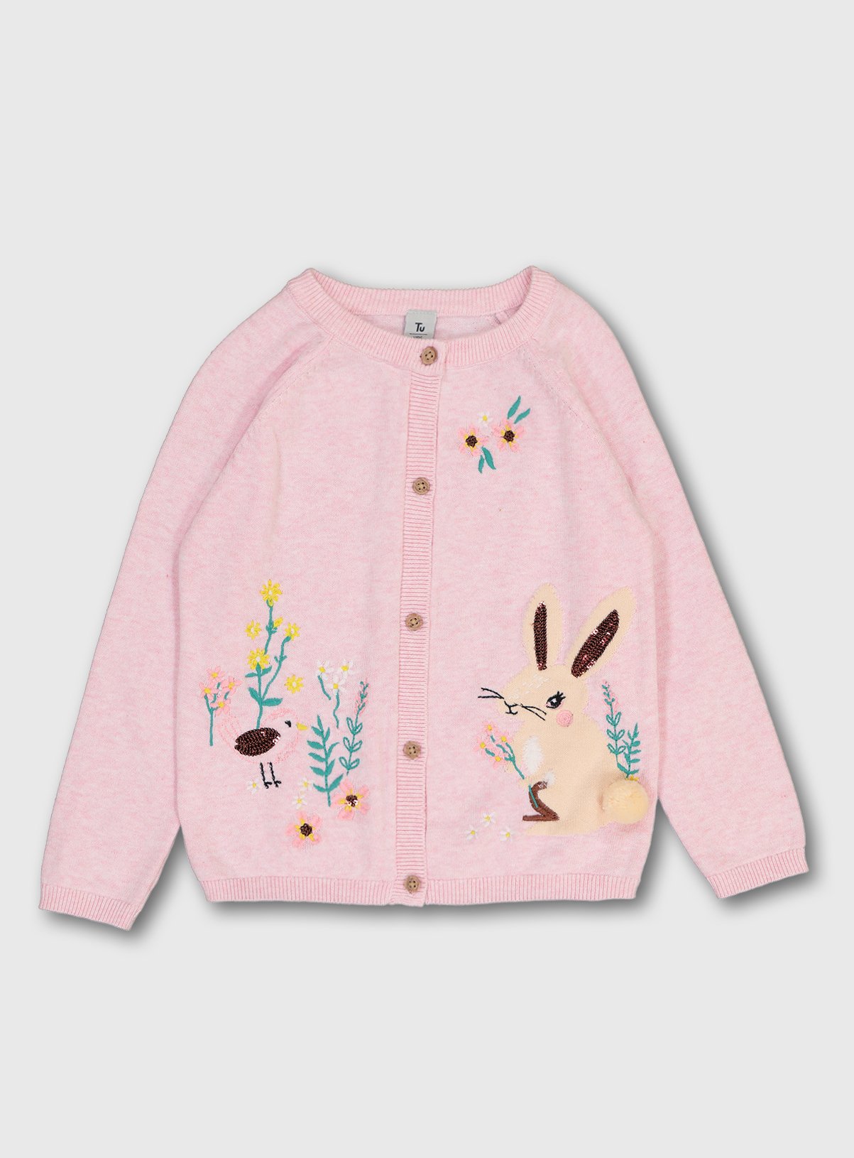 pink bunny sweater