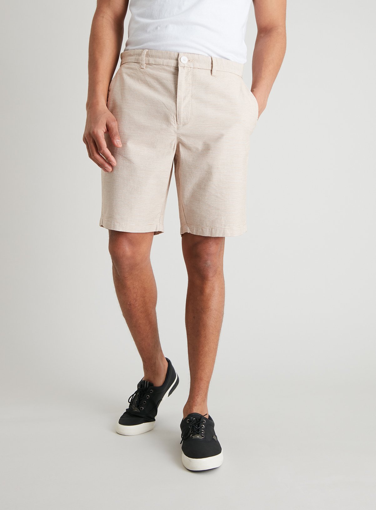 Ochre & Cream Fine Stripe Smart Shorts Review