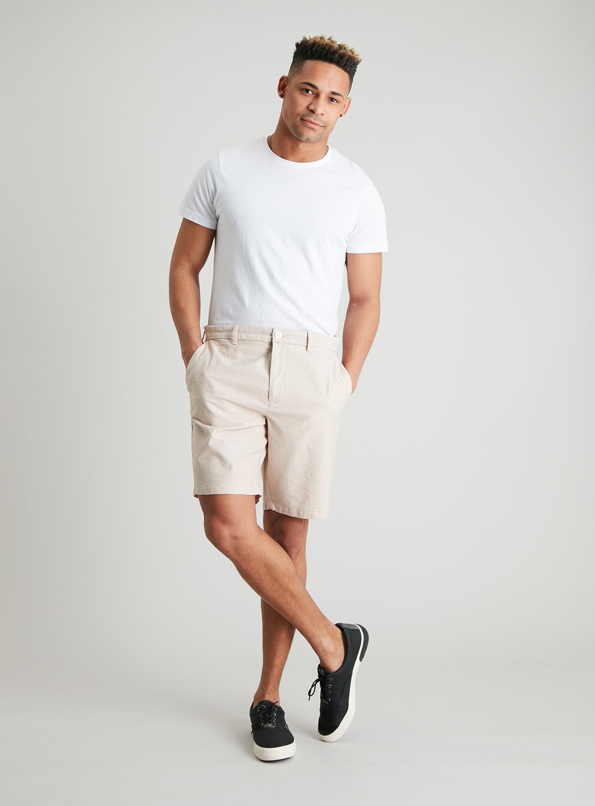 Ochre & Cream Fine Stripe Smart Shorts Review