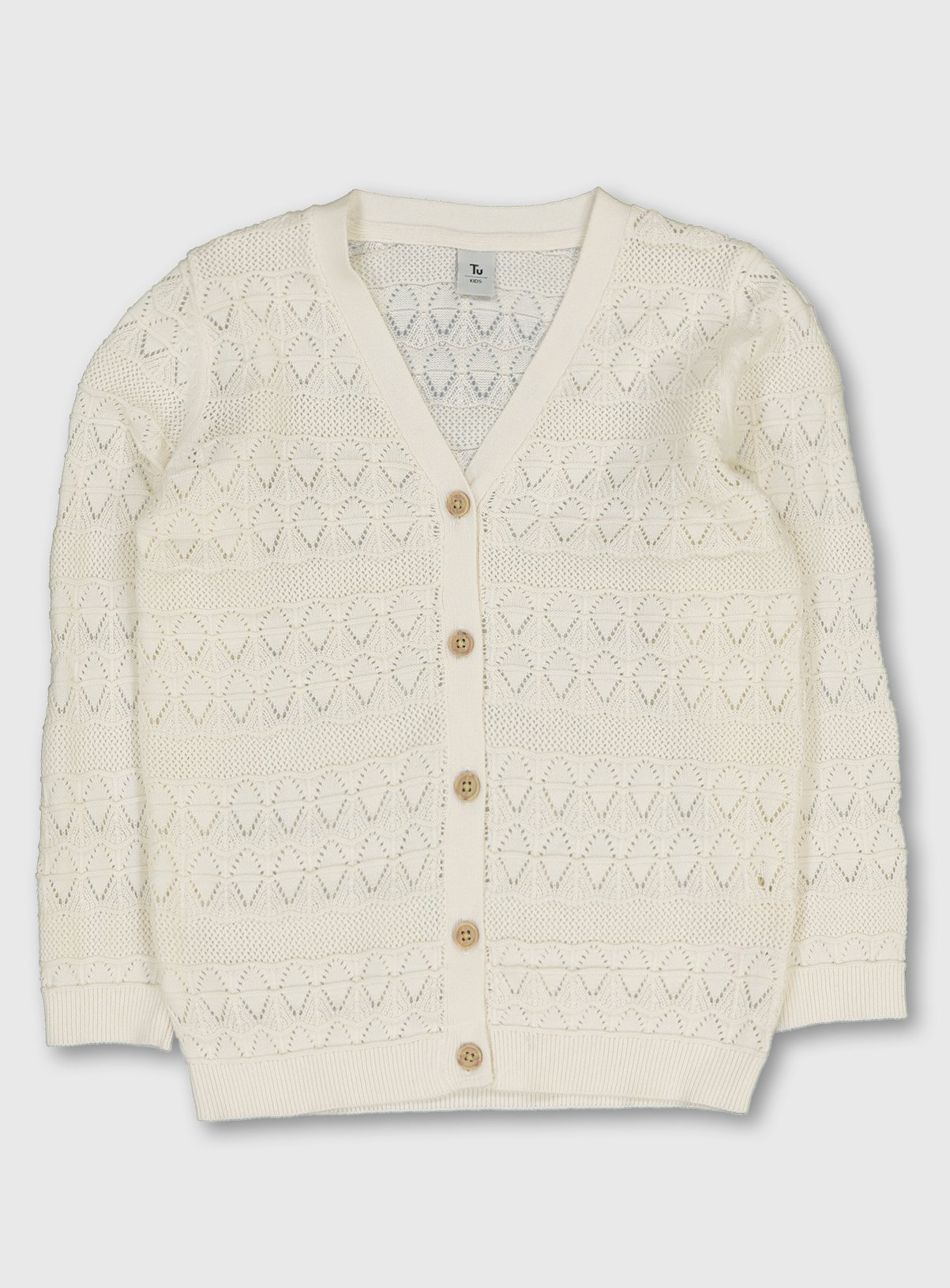 pointelle cardigan