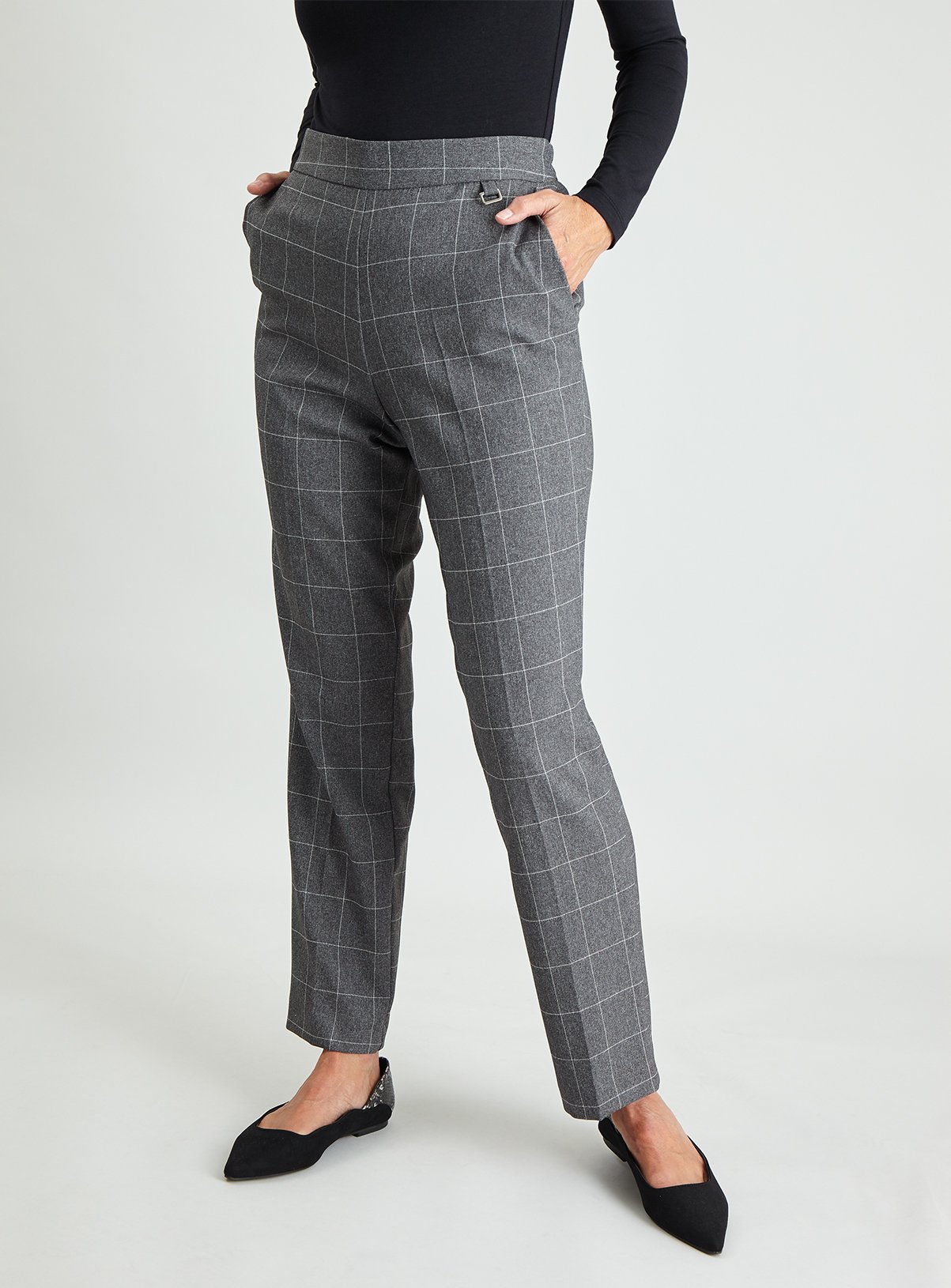 Grey Check Classic Fit Trousers Review