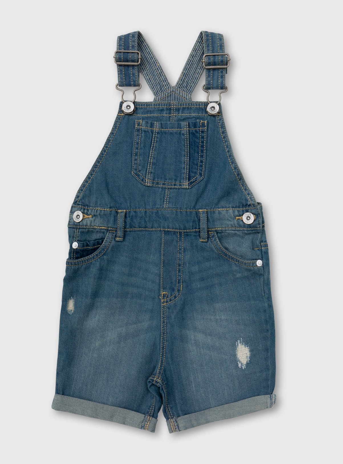 blue jean bib shorts