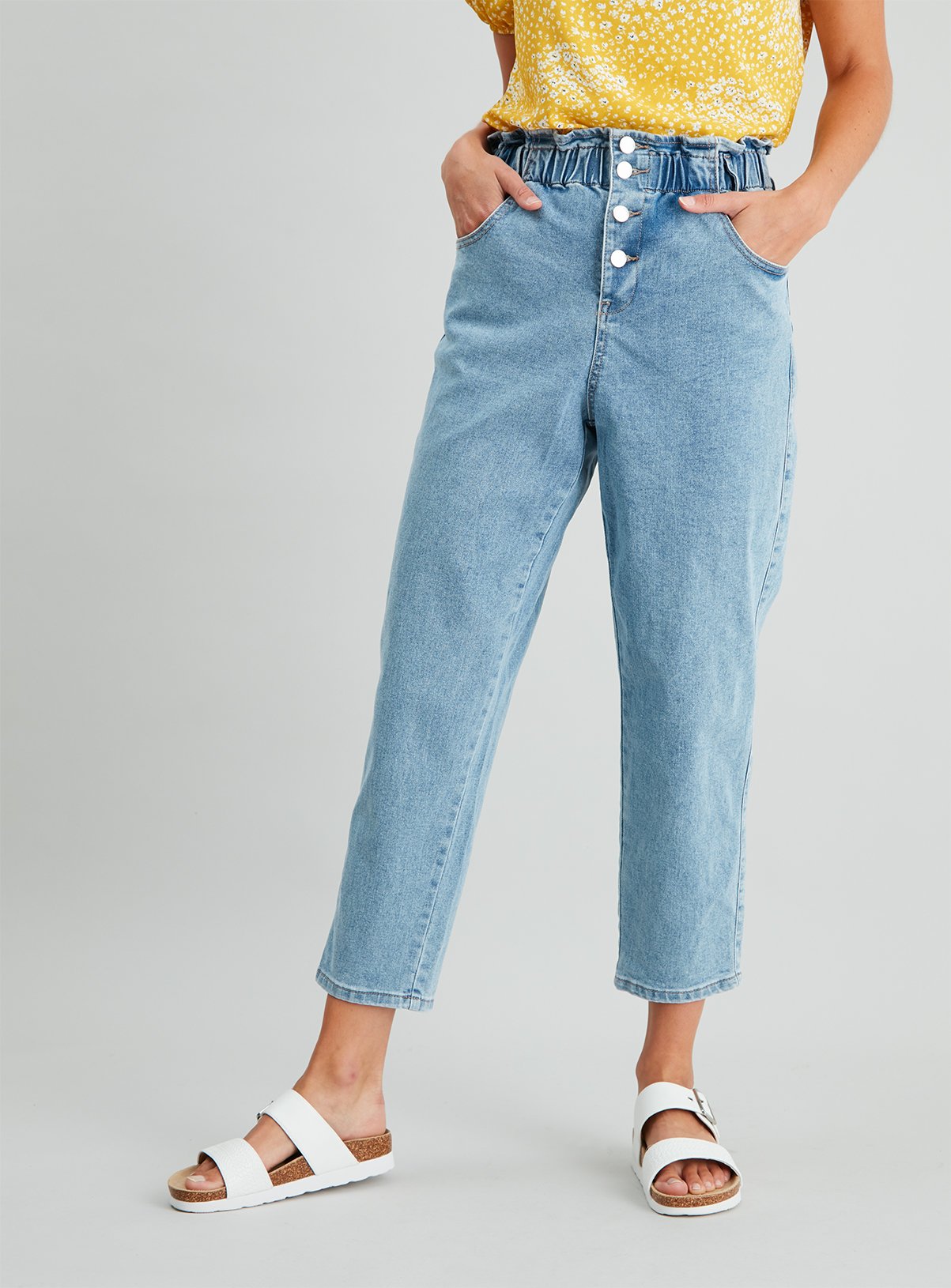 elasticated waist jeans