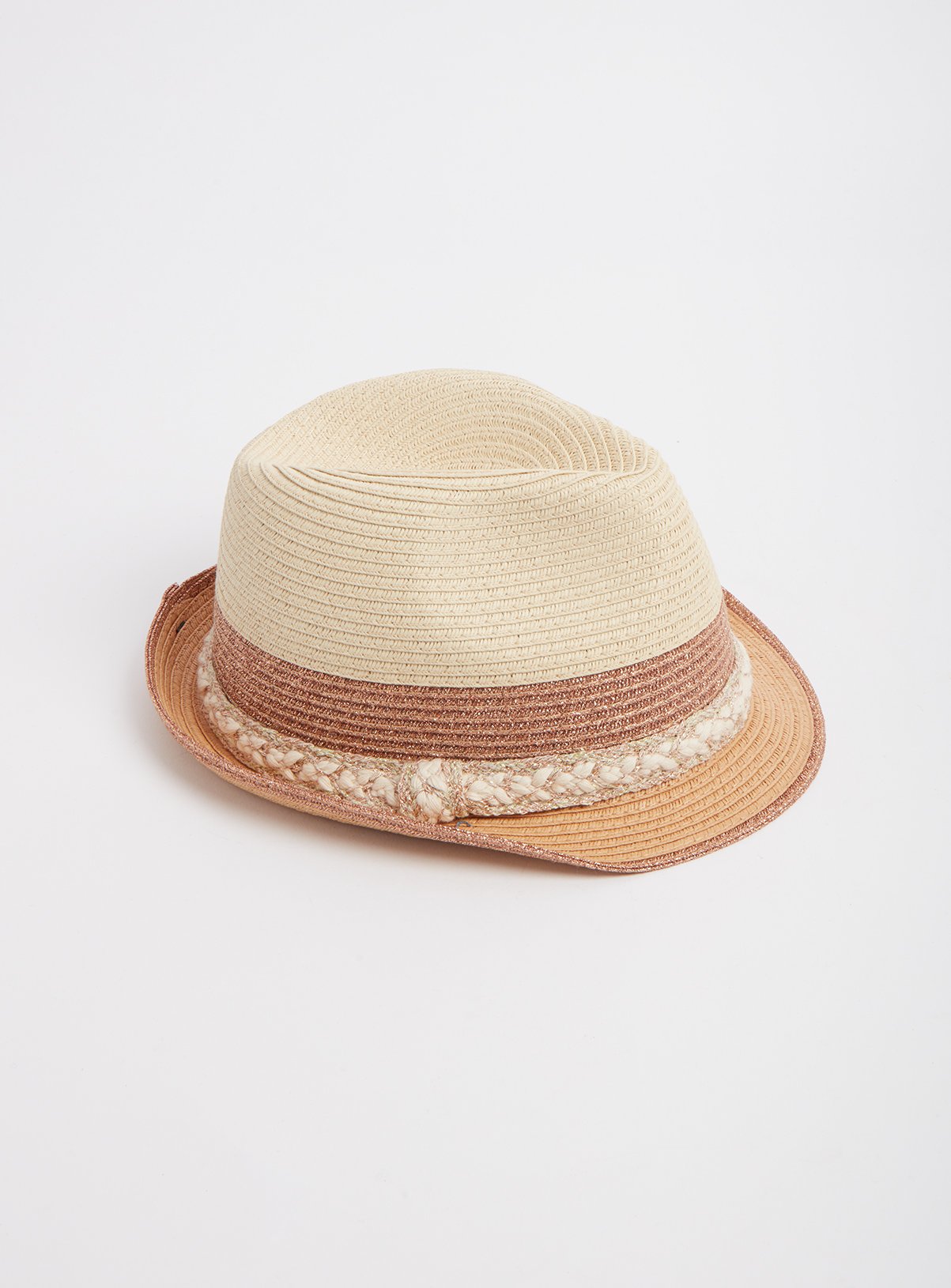 Straw Trilby With Rose Gold Trims Review