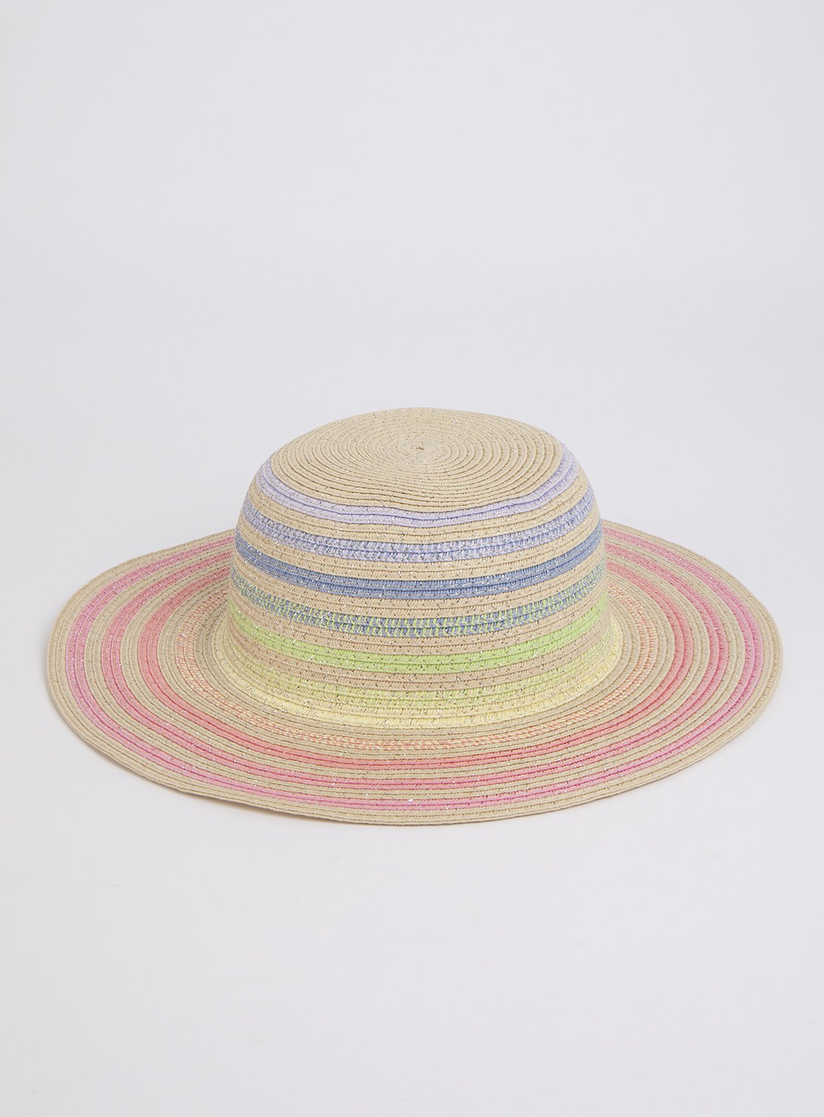 Rainbow Glitter Floppy Straw Sun Hat Review