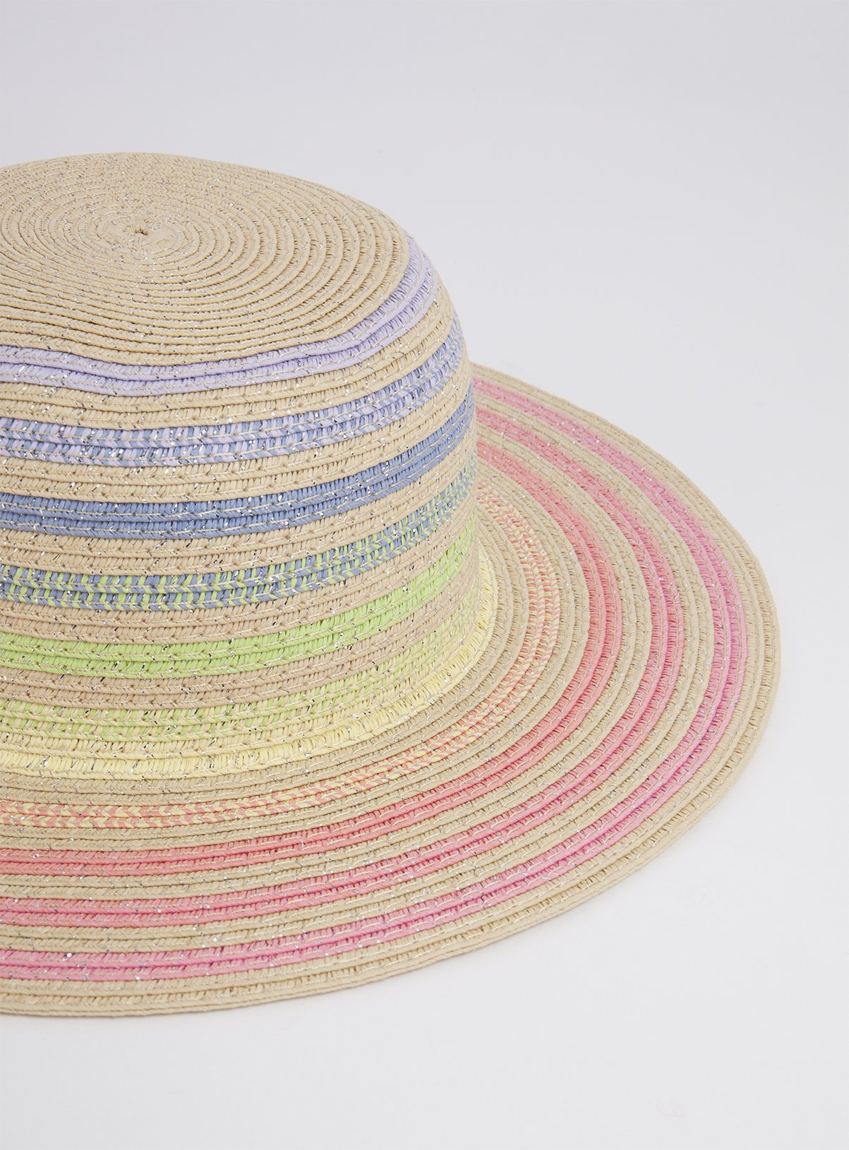 Rainbow Glitter Floppy Straw Sun Hat Review