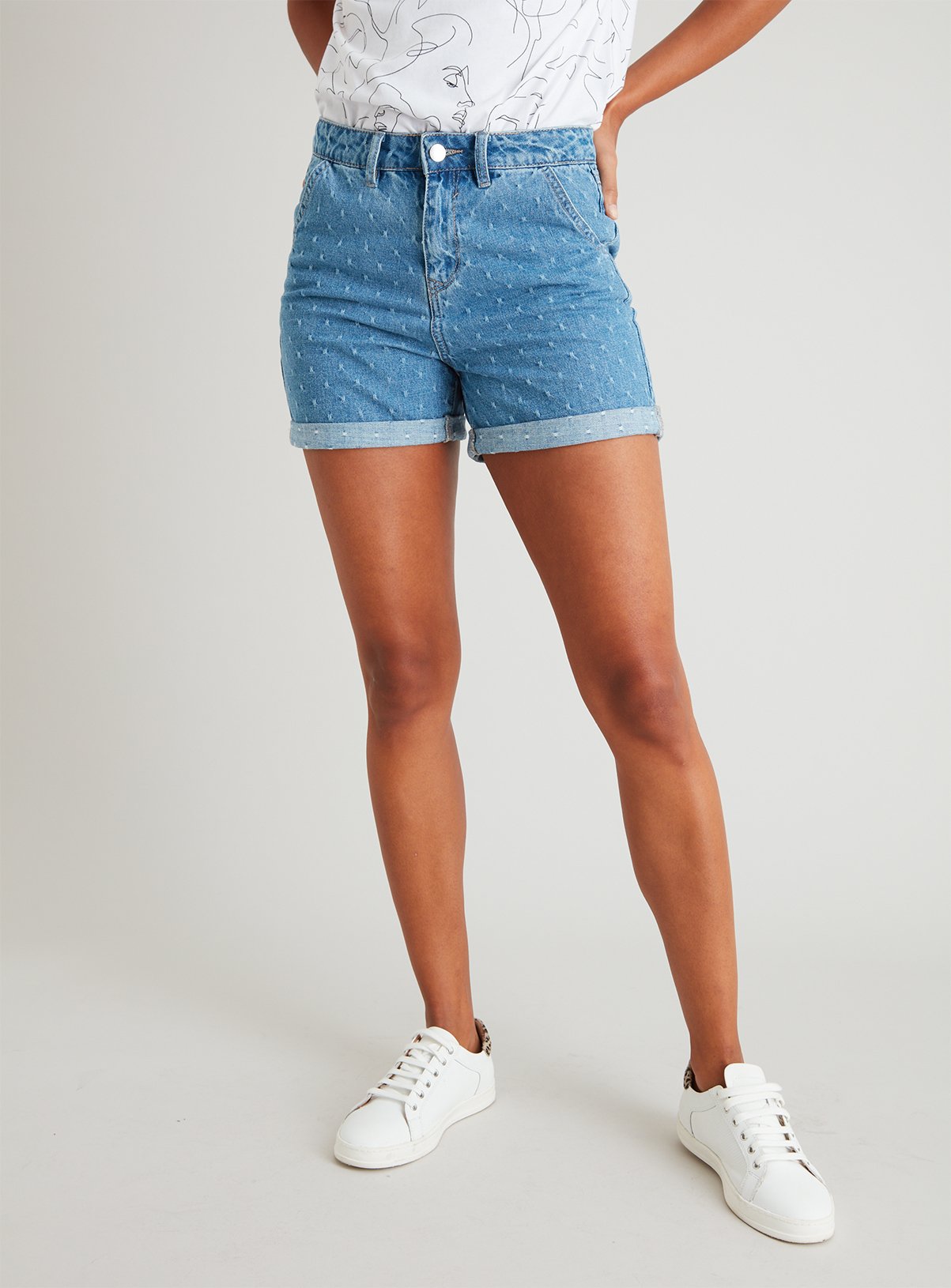 sainsburys denim shorts