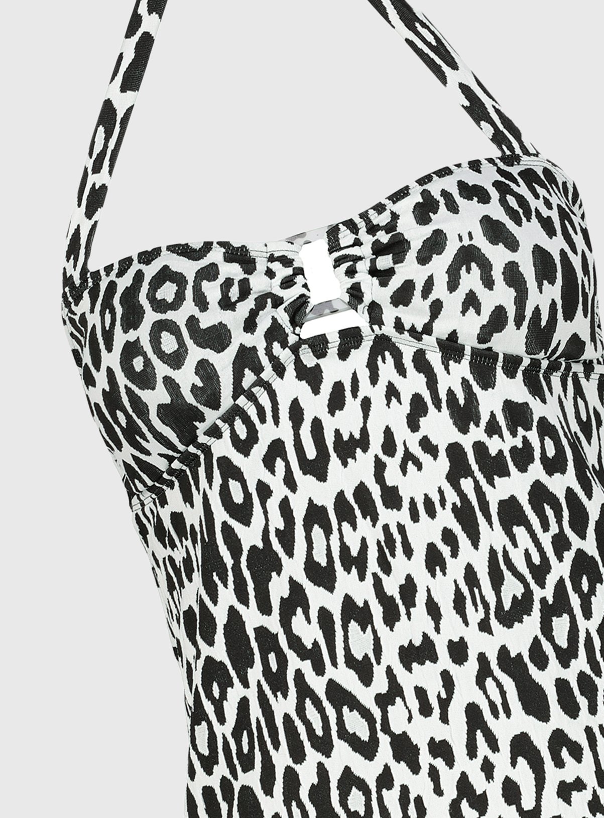 Leopard Print Textured Tankini Top Review