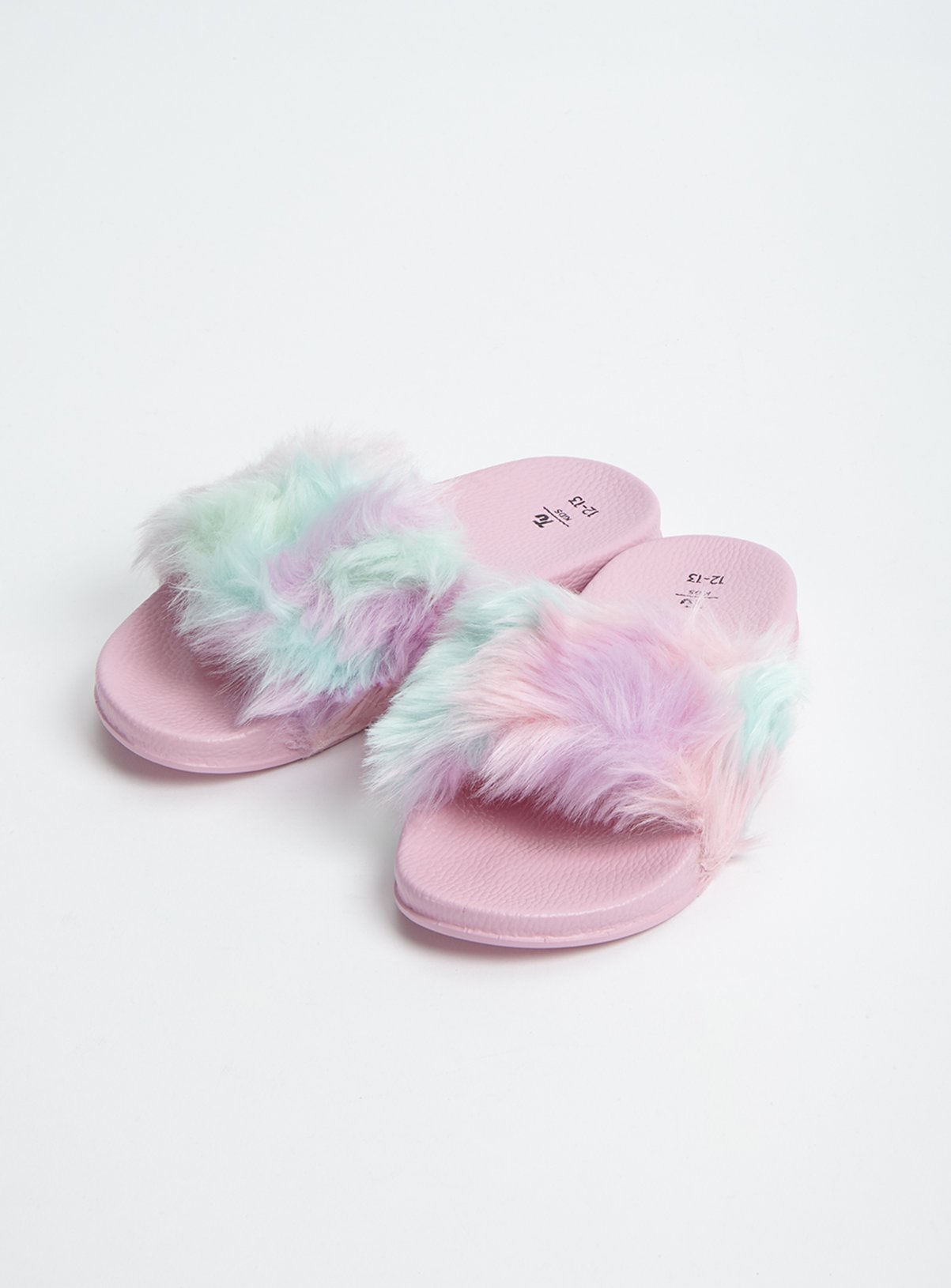 Pastel Faux Fur Sliders Review