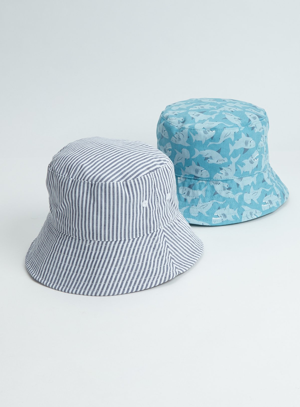 Shark Print & Stripe Bucket Hat 2 Pack Review