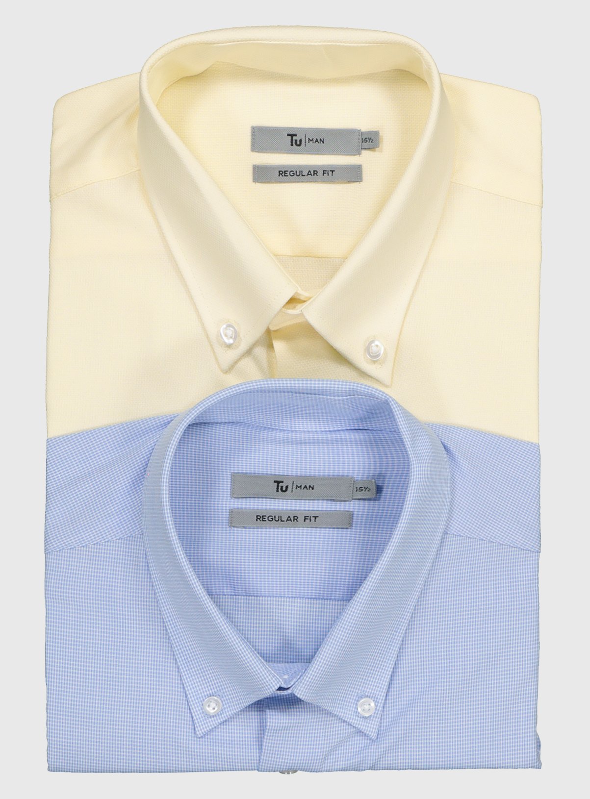 Yellow & Blue Regular Fit Oxford Short Sleeve Shirts 2 Pack Review