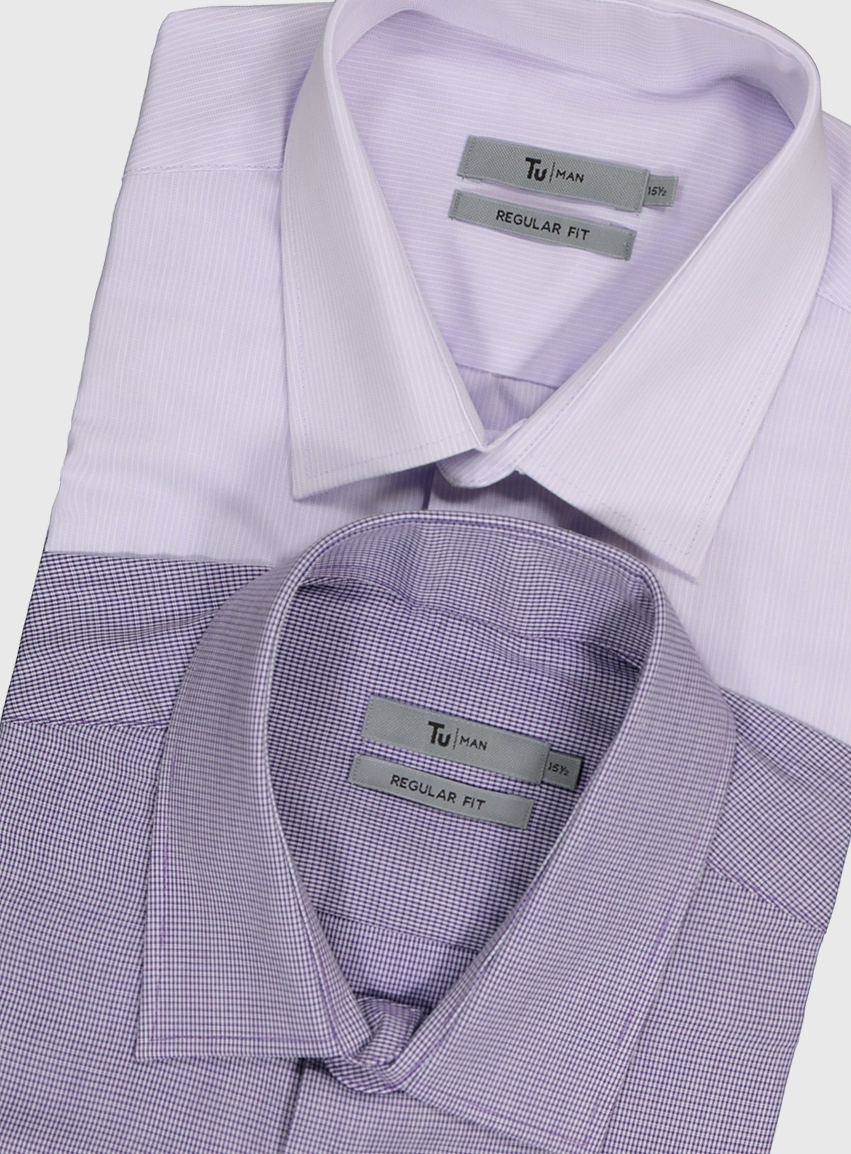 Purple Stripe & Check Regular Fit Short Sleeve Shirts 2 Pack Review