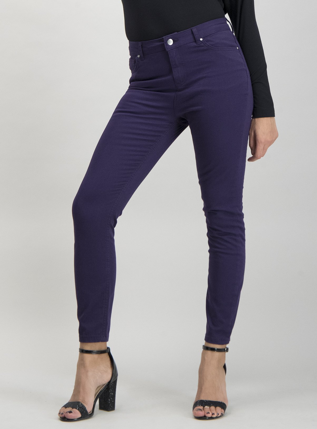 plum coloured skinny jeans