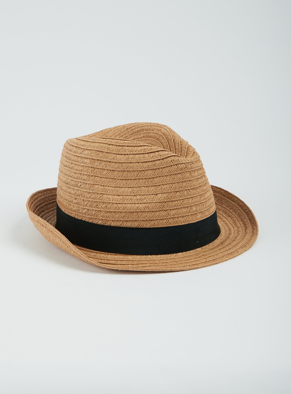 Dark Natural Straw Black Band Trilby Hat Review