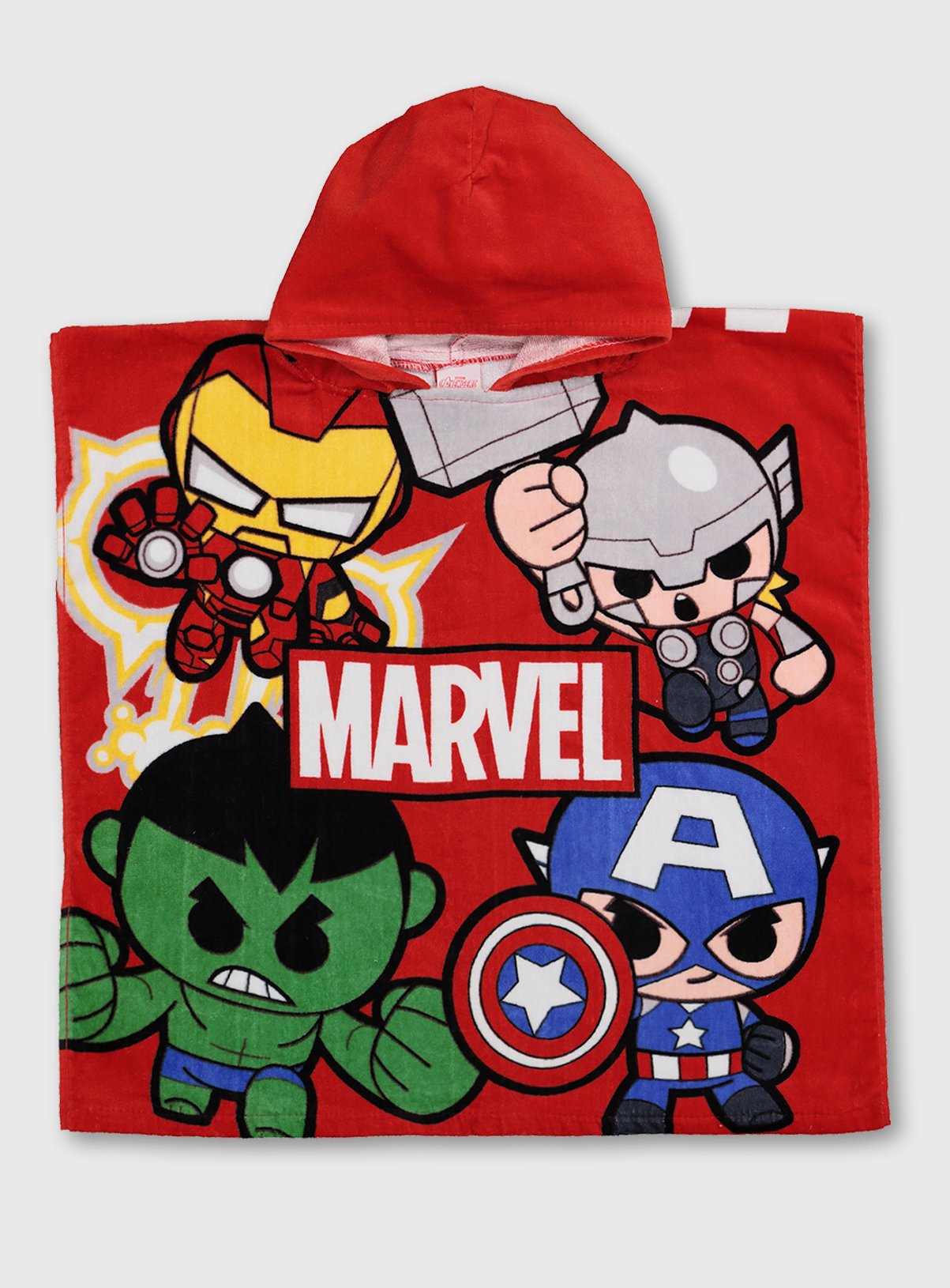 Marvel Avengers Red Hooded Poncho Towel Review