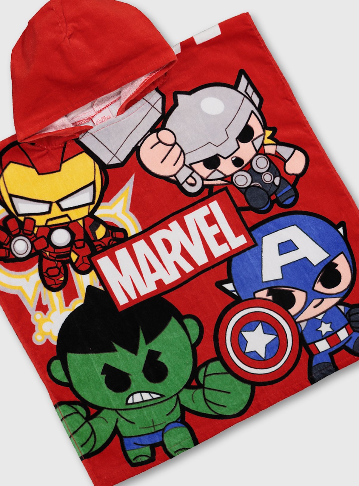 Marvel Avengers Red Hooded Poncho Towel Review