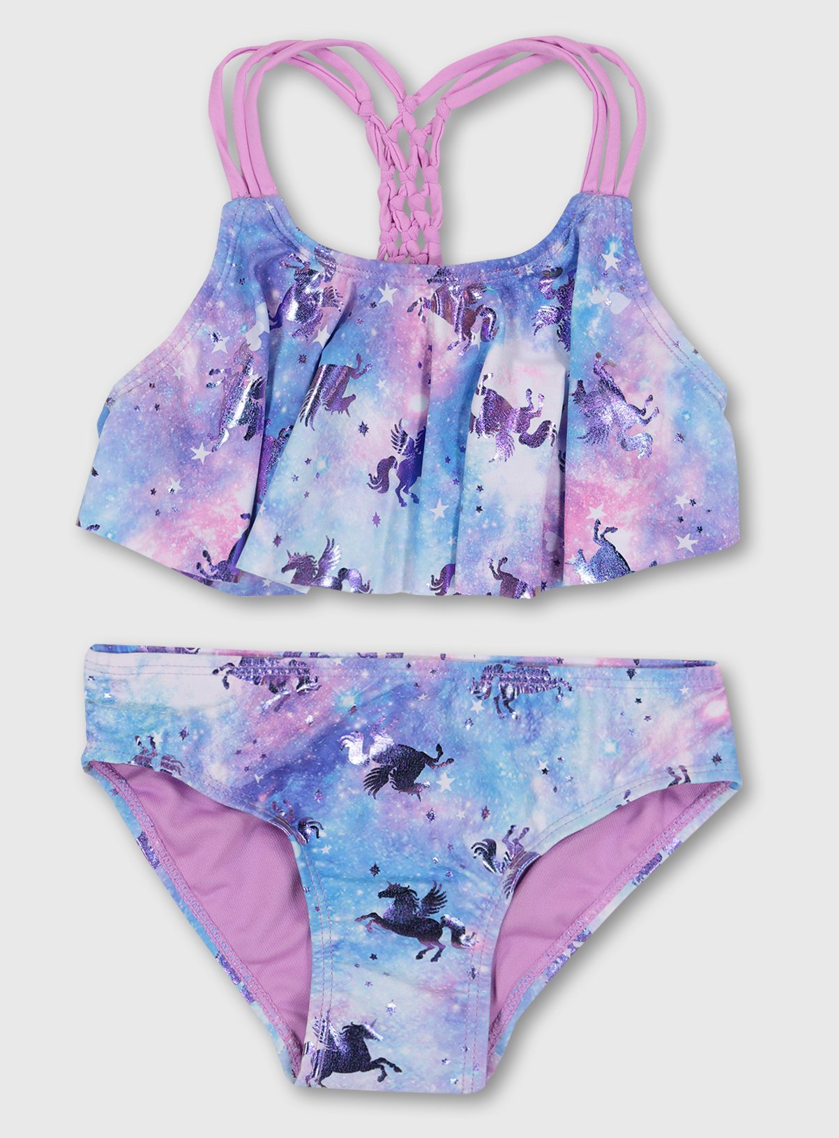 Unicorn Print Flounce Bikini Review