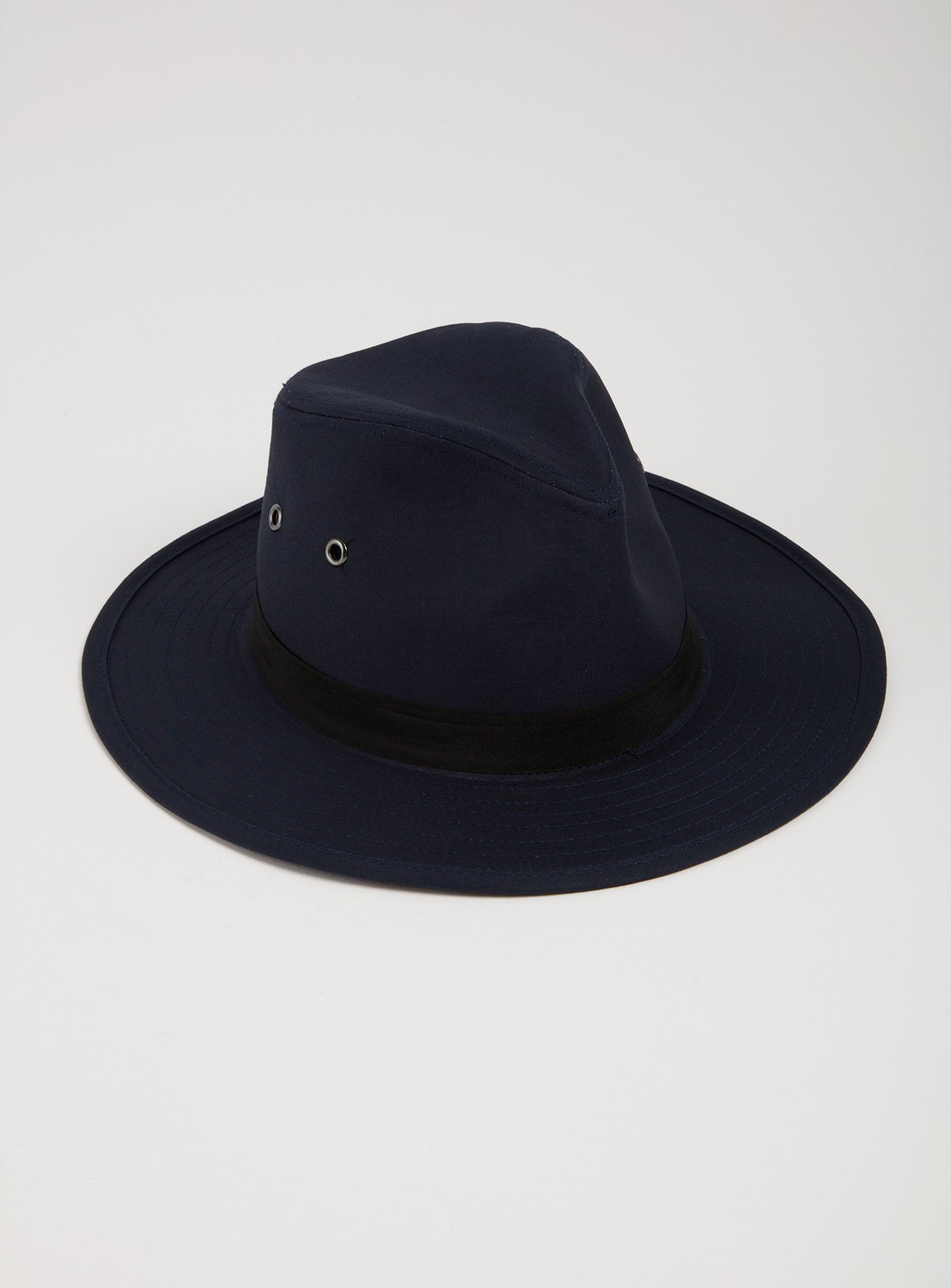 Navy Fedora Safari Hat With Black Band Review