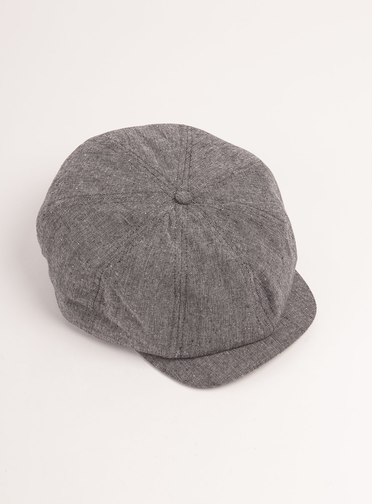 linen baker boy cap