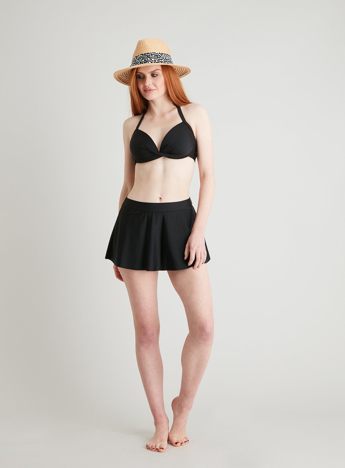 DD+ Black Moulded Cup Halterneck Bikini Top Review