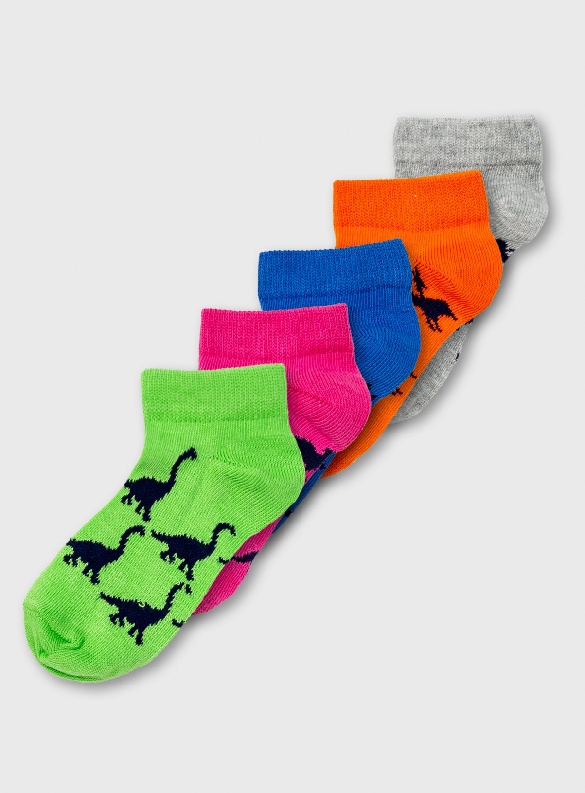 Neon Dinosaur Trainer Sock 5 Pack Review