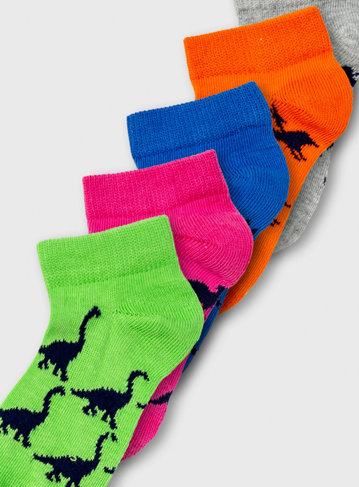 Neon Dinosaur Trainer Sock 5 Pack Review