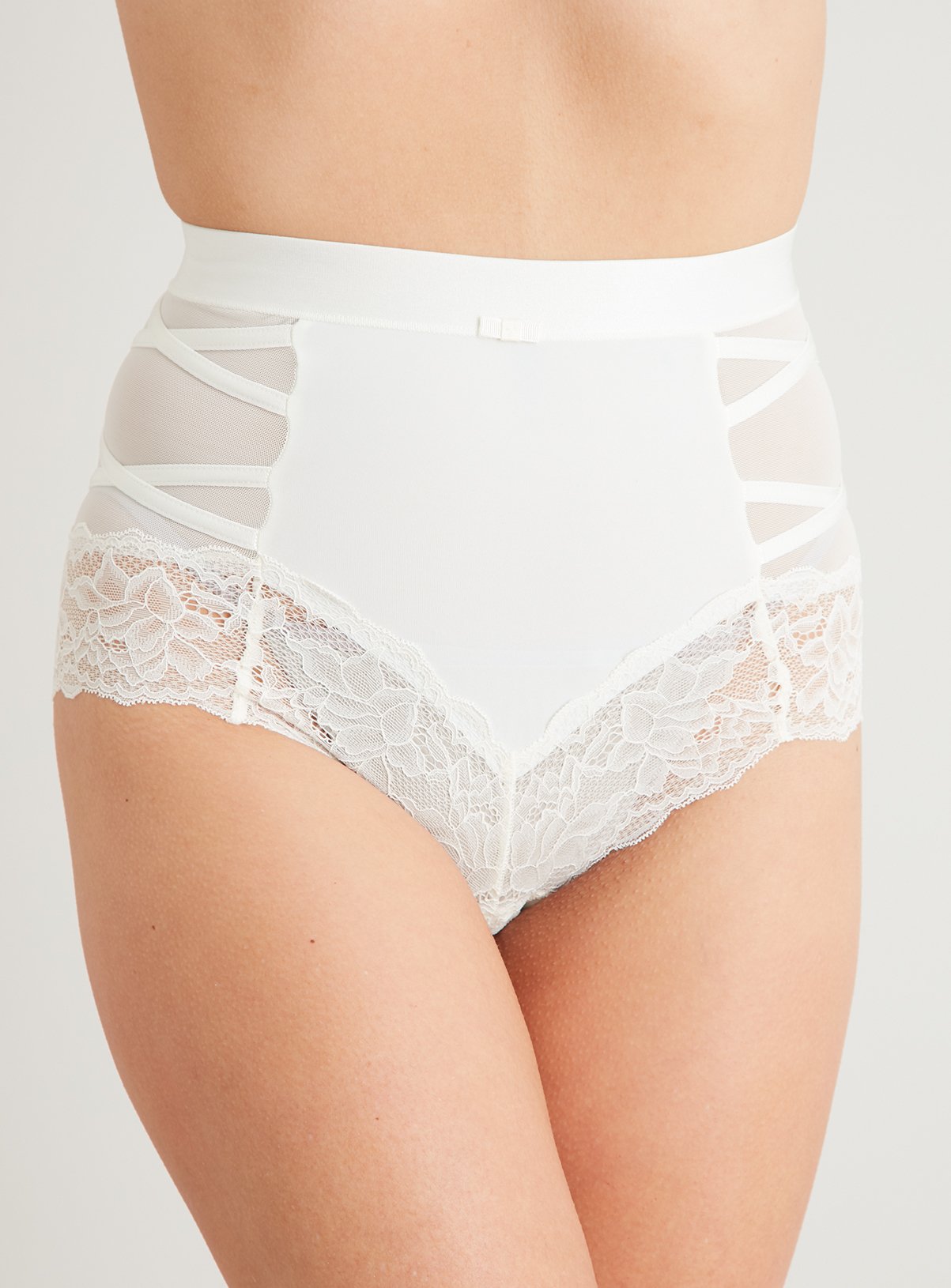 Secret Shaping Ivory Criss-Cross Lace Trim Knickers 2 Pack - Review