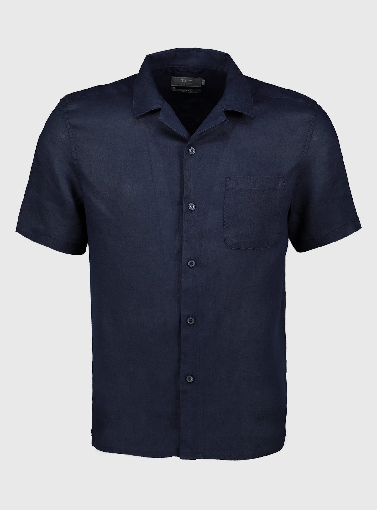 Navy Pure Linen Regular Fit Shirt Review