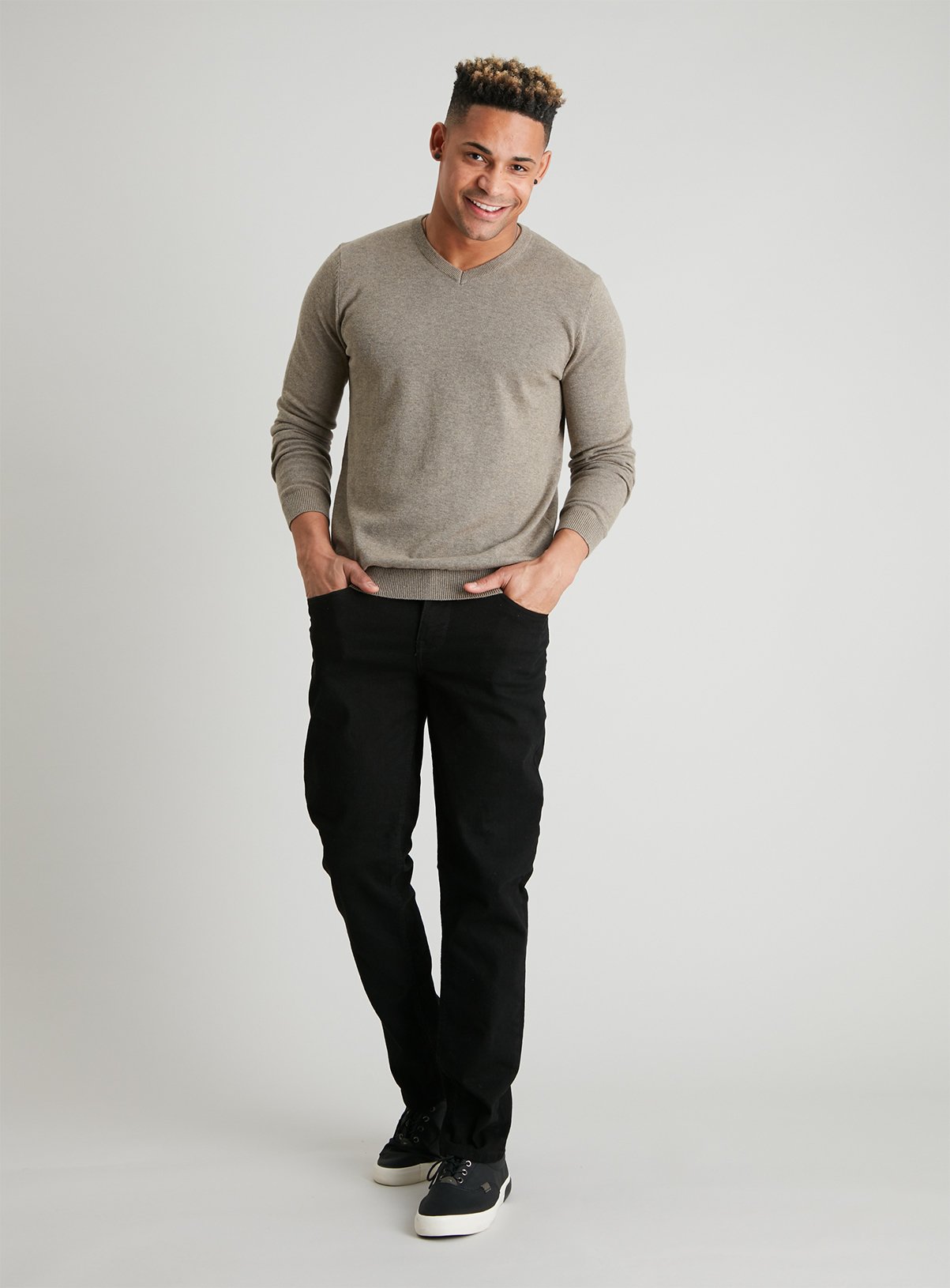 Brown Marl V-Neck Jumper Review