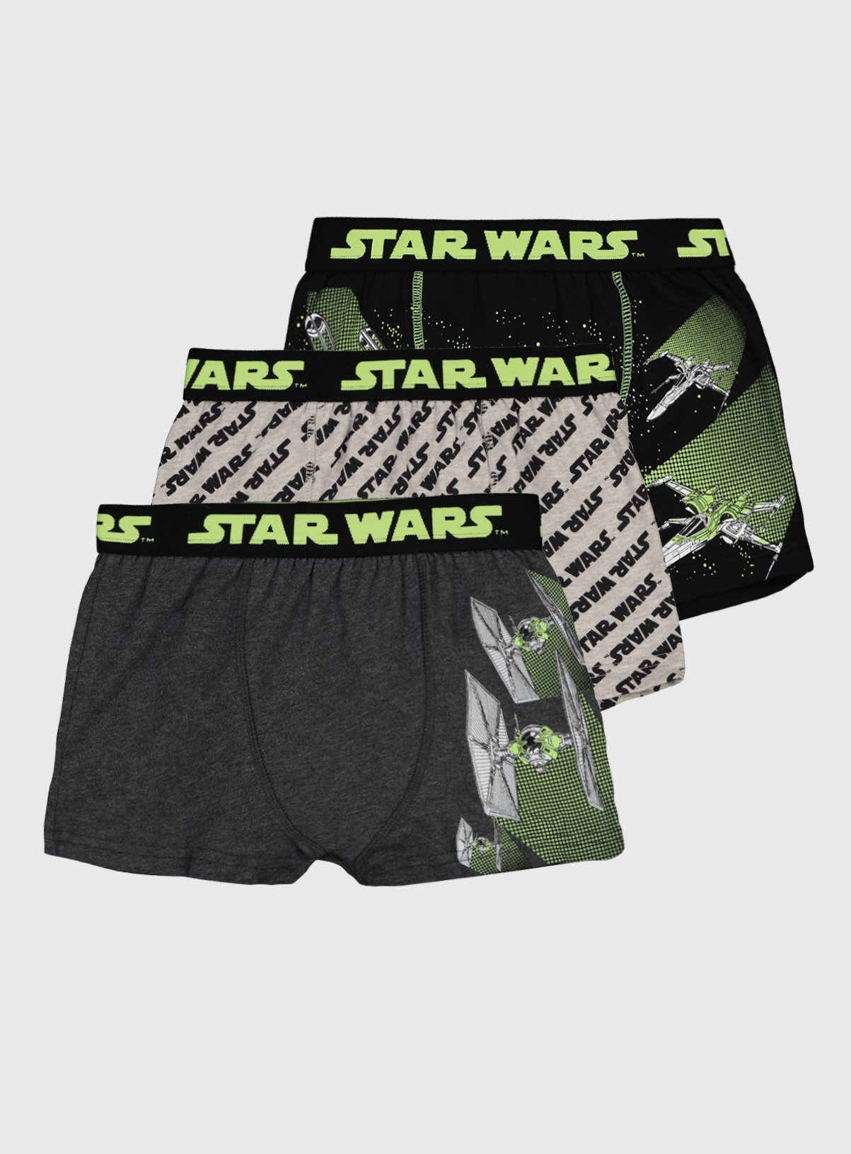 Star Wars Green & Monochrome Trunks 3 Pack Review