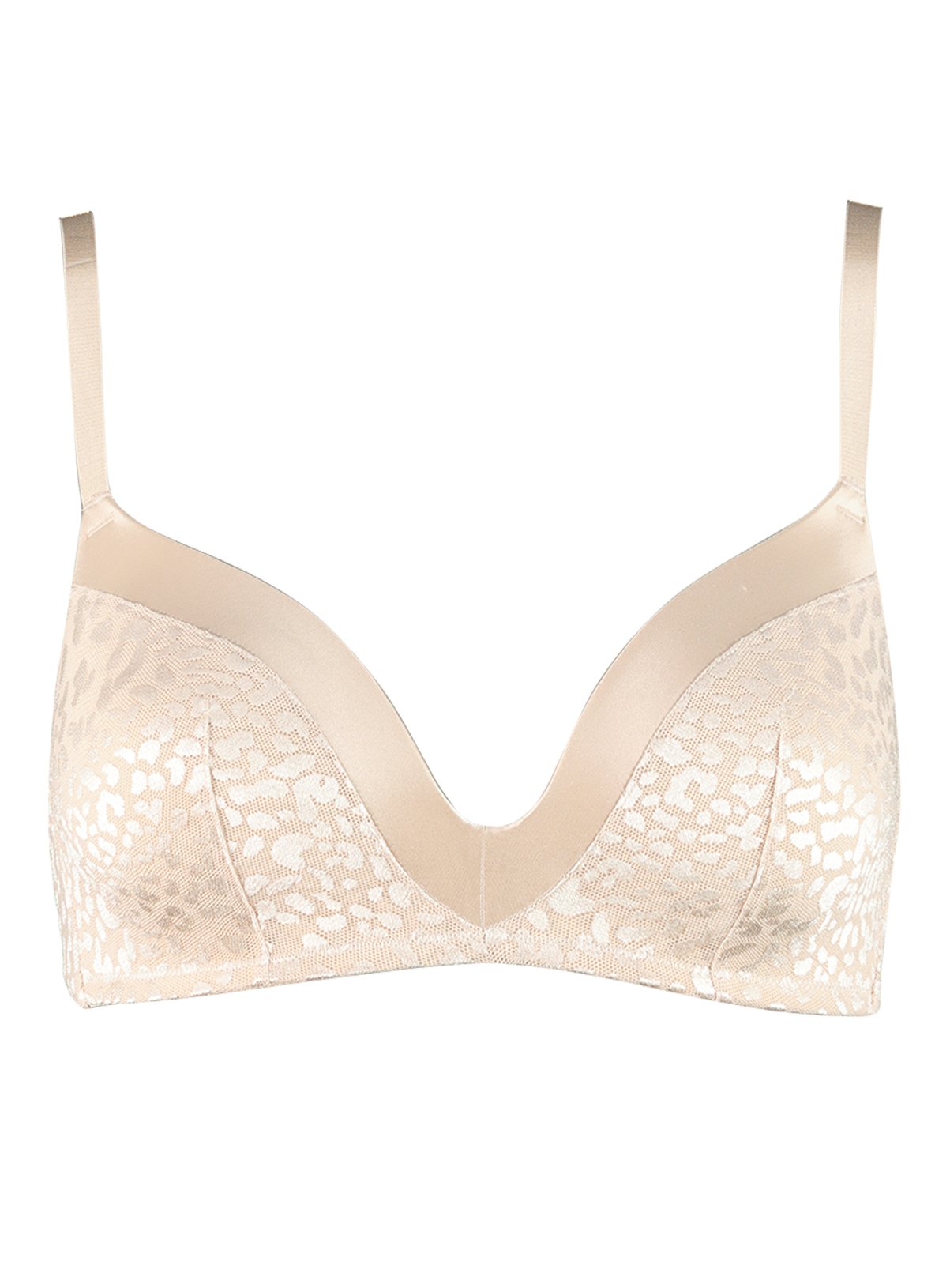 Shimmery Nude Leopard Jacquard Non-Wired T-Shirt Bra Review