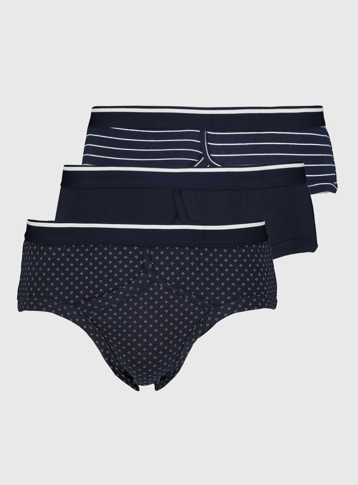 Navy Geometric Briefs 3 Pack Review