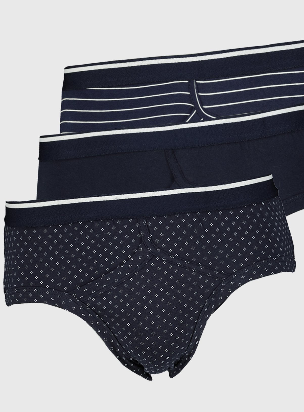 Navy Geometric Briefs 3 Pack Review