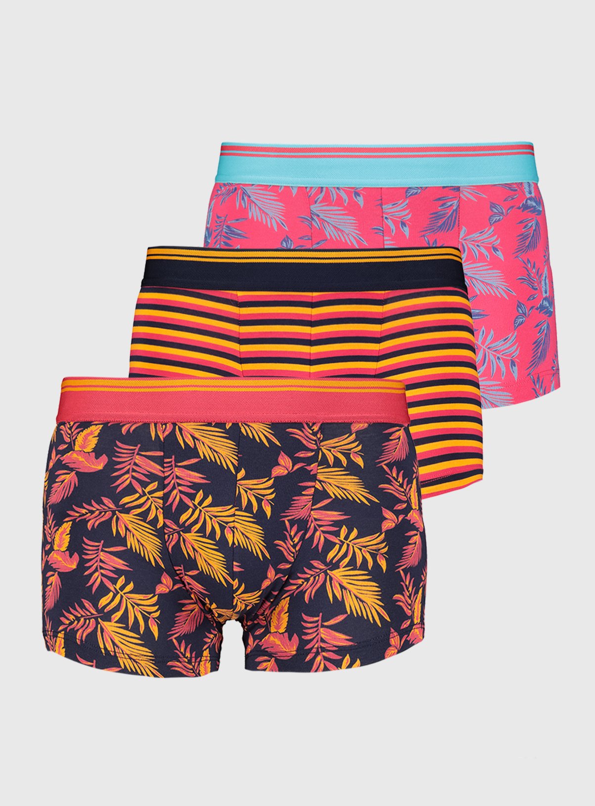 Bright Leaf Print & Stripe Hipster 3 Pack Review