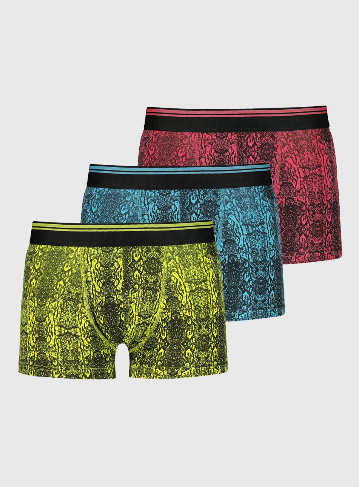 Neon Snake Print Hipster 3 Pack Review