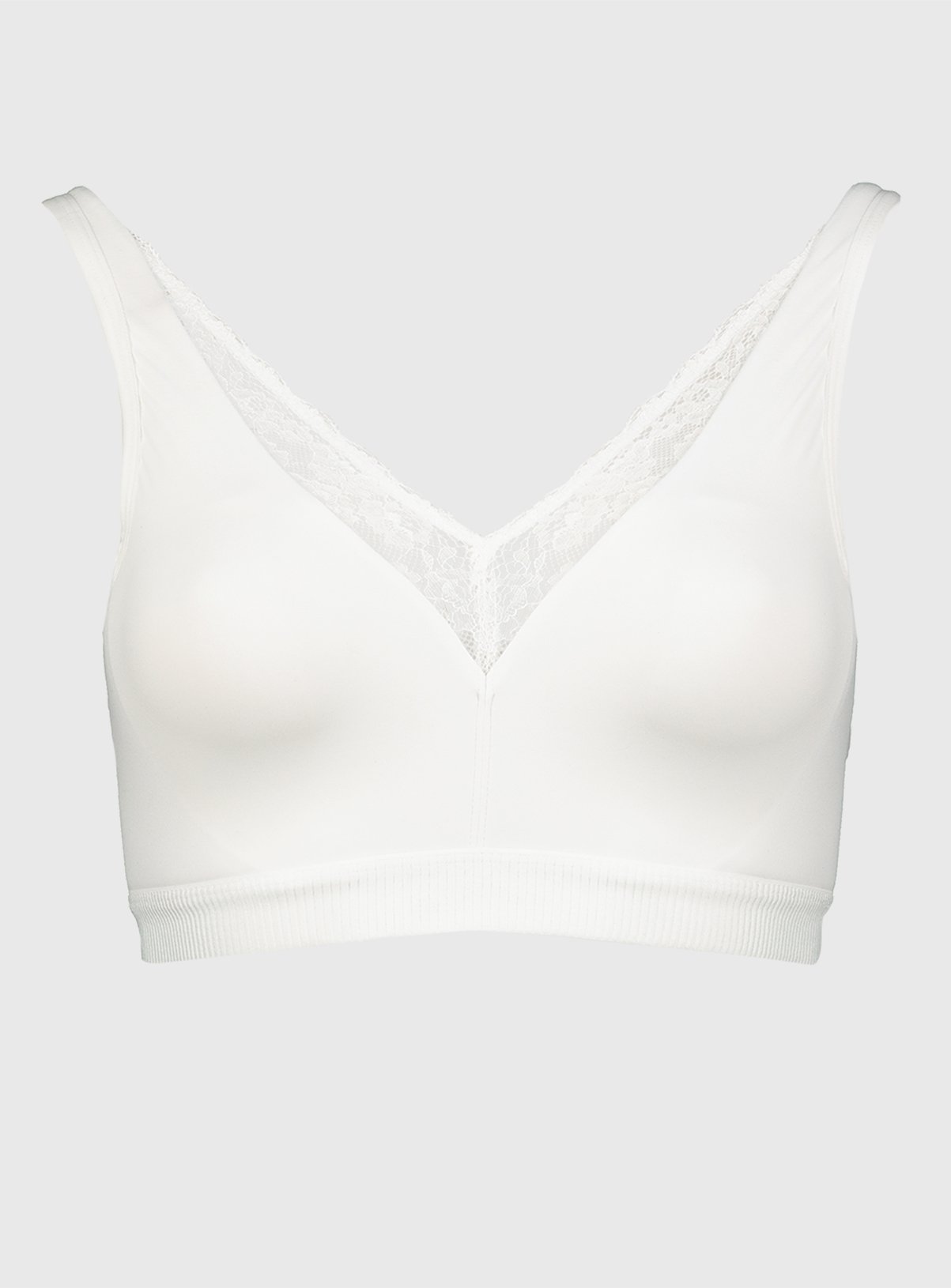 White Full Cup Dual Mould Lounge Bra Review