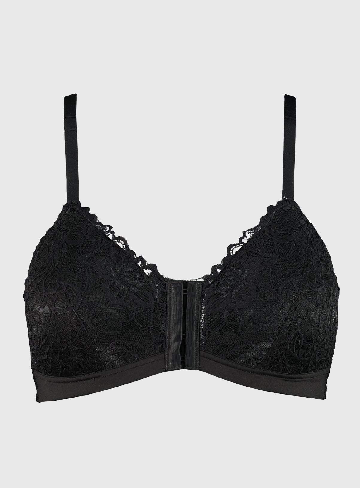 Black Lace Front Fastening Padded Bra Review