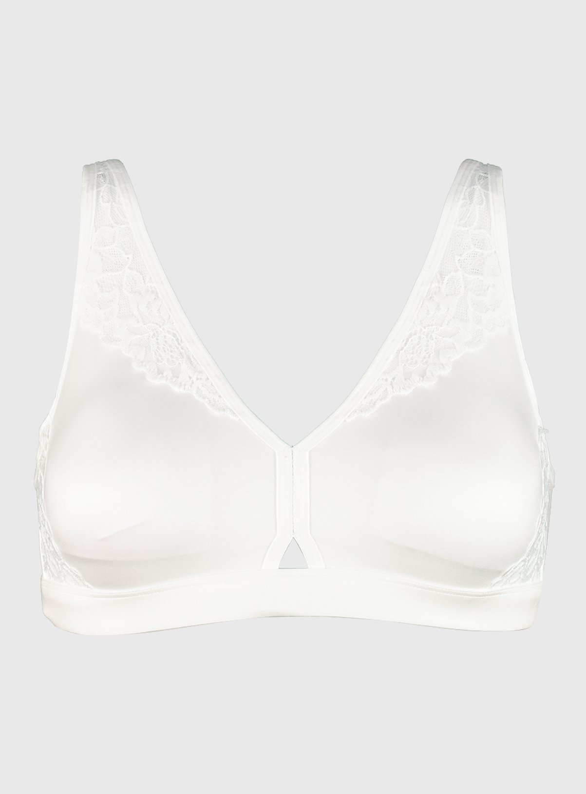 White Supersoft Comfort Lace Non-Wired Lounge Bra Review