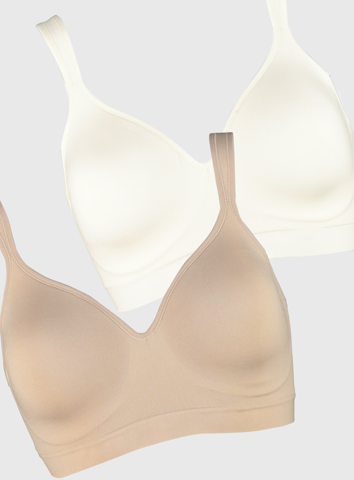 Nude & White Seamless Stretch Bra 2 Pack Review