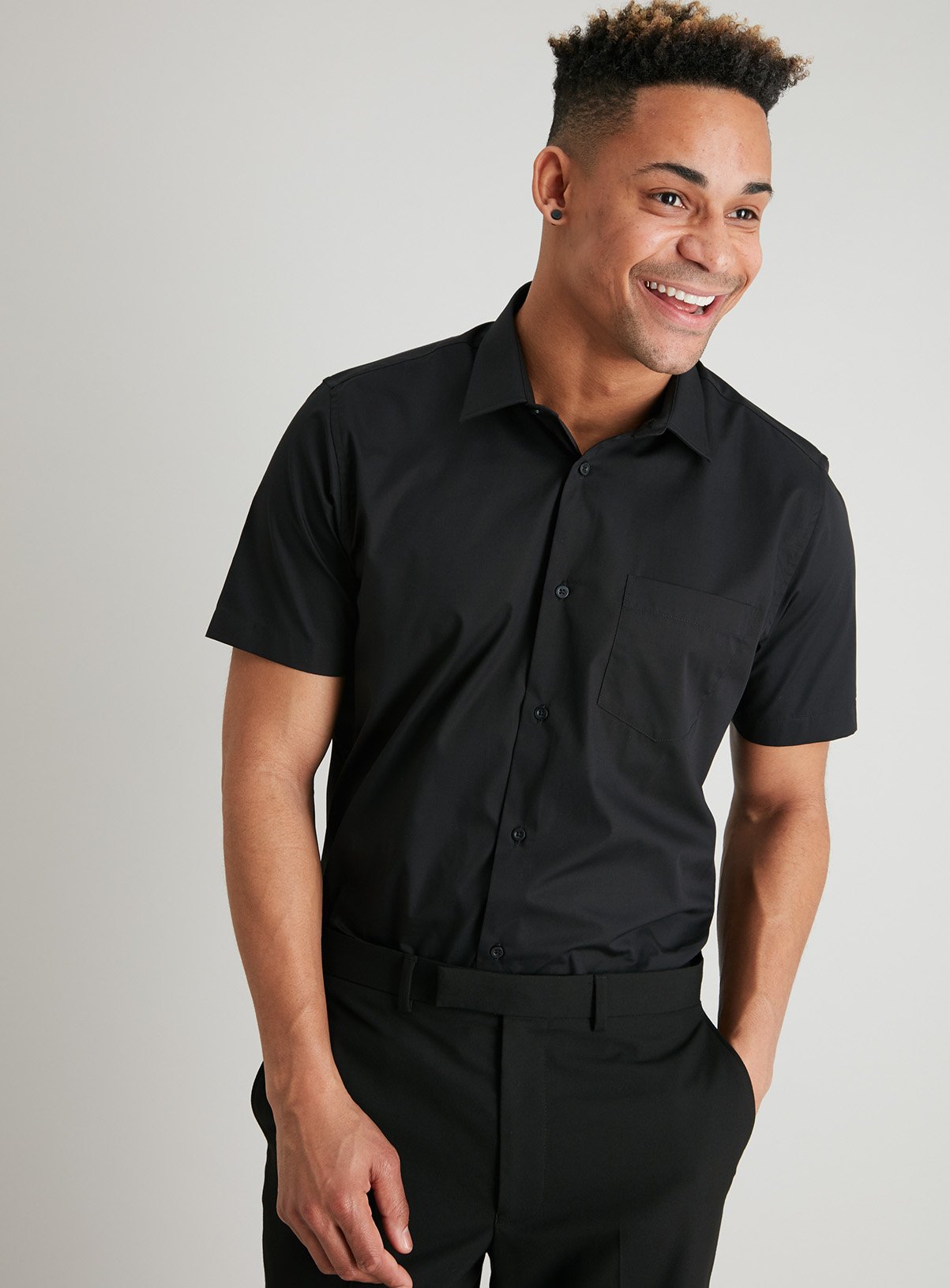 Black Regular Fit Short Sleeve Shirt 2 Pack Review