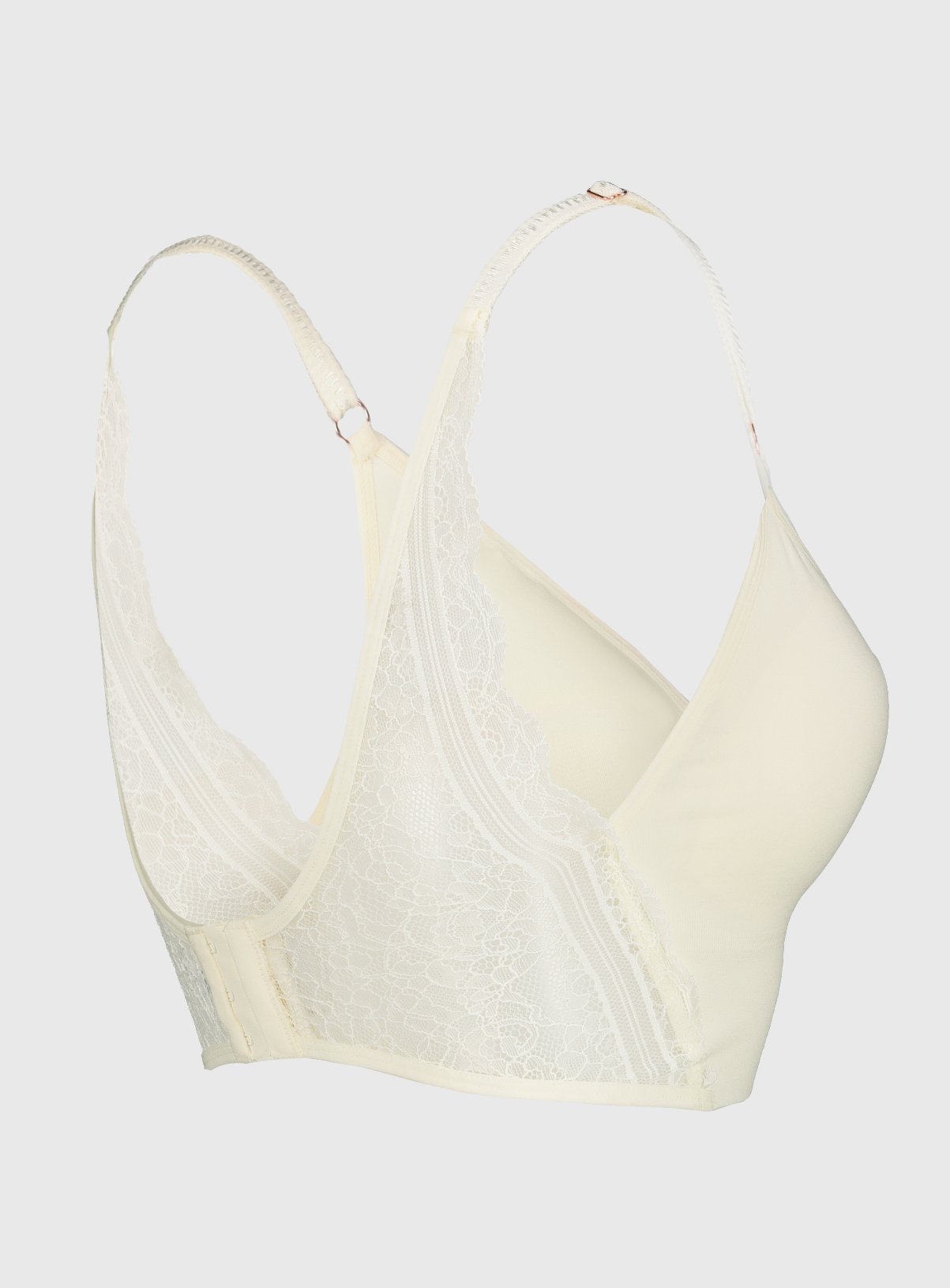 Ivory Lace Wing Seamless Stretch Bra Review