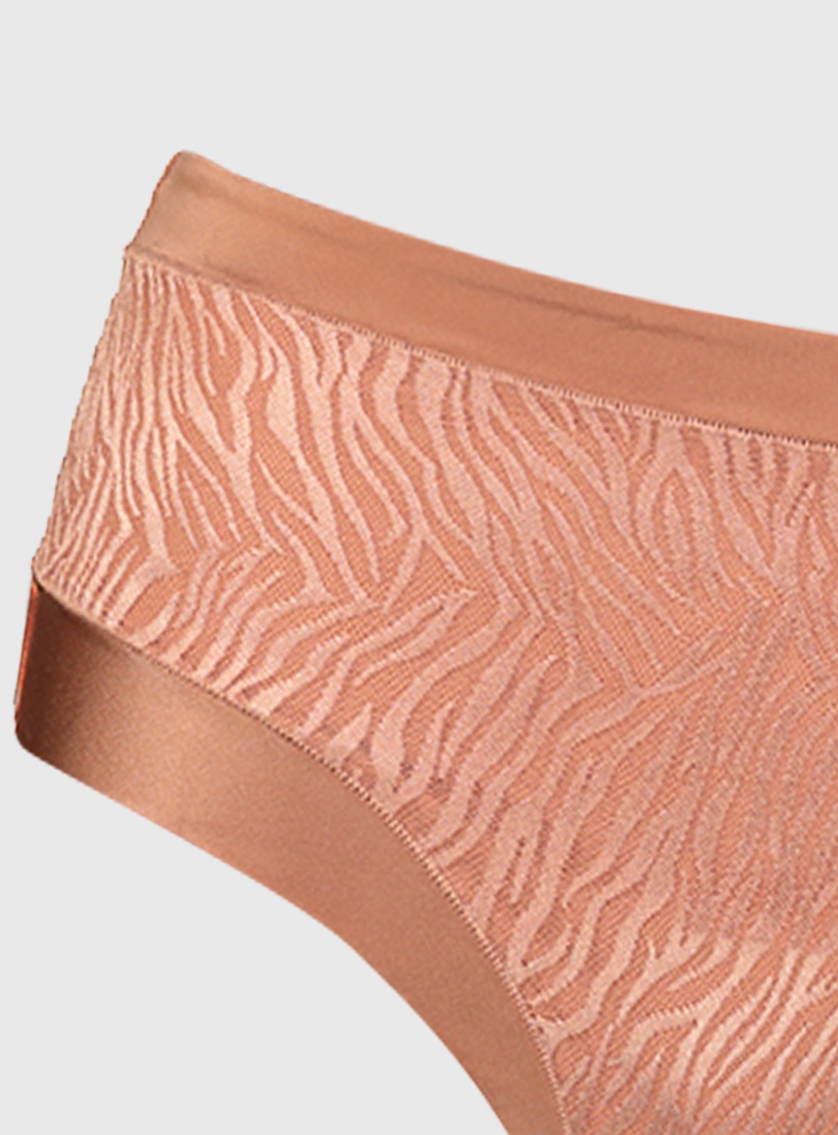 Rust Jacquard Zebra Print Midi Knickers Review