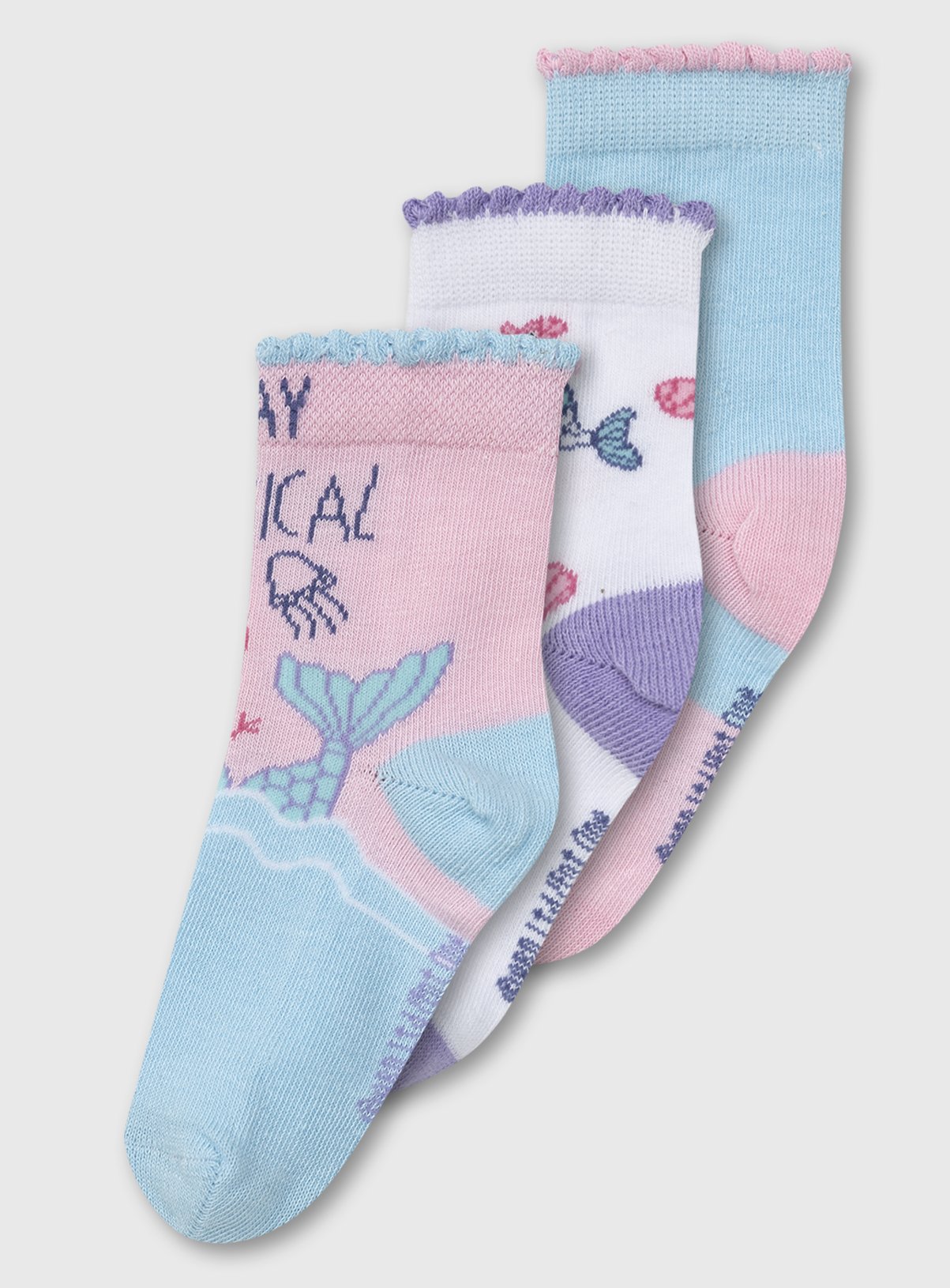 Peppa Pig Blue & Pink Mermaid Socks 3 Pack Review