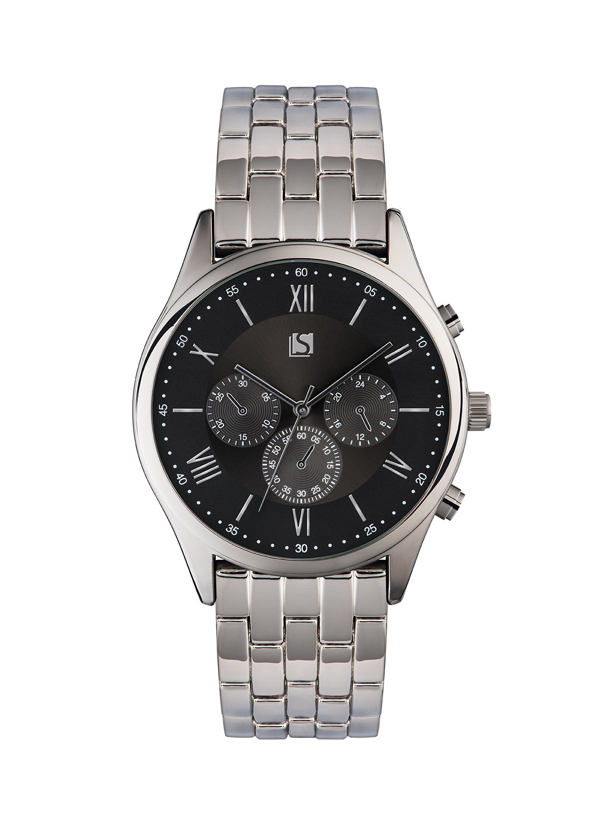 mens silver bracelet watch