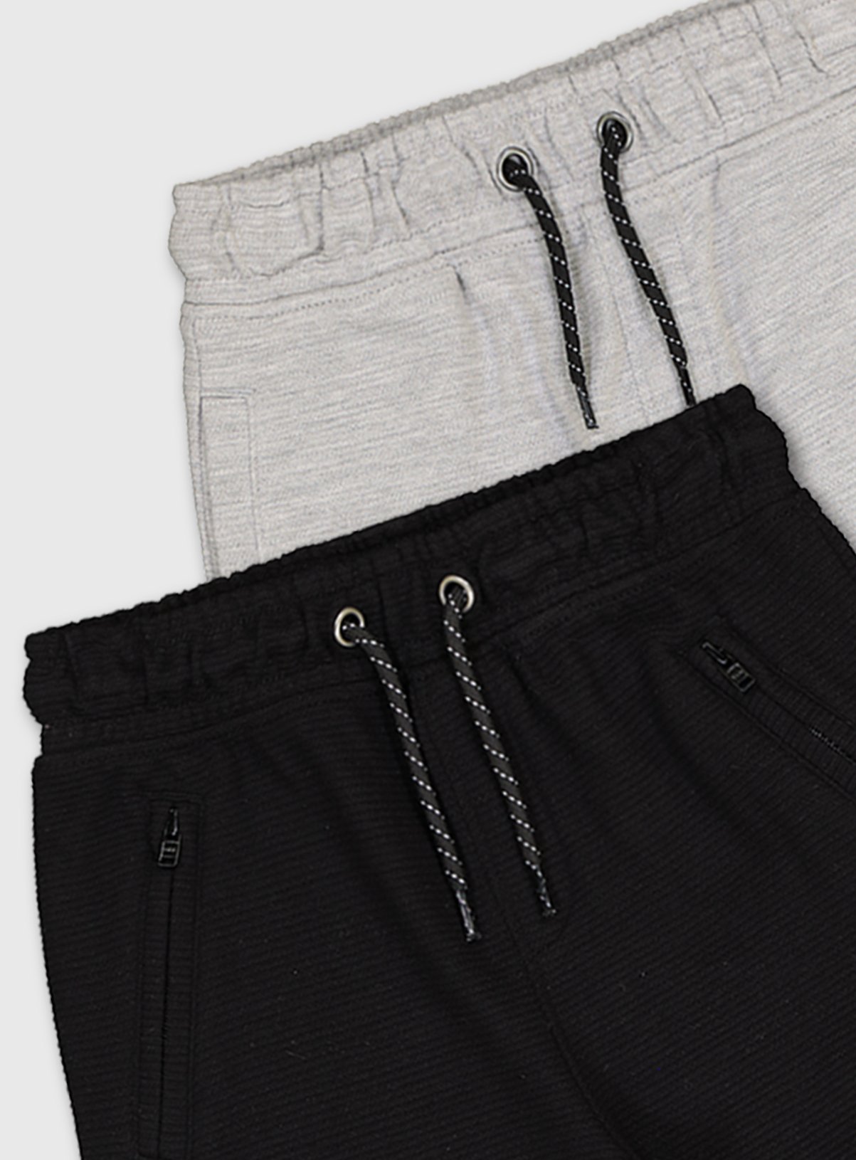 Black & Grey Ottoman Rib Shorts 2 Pack Review